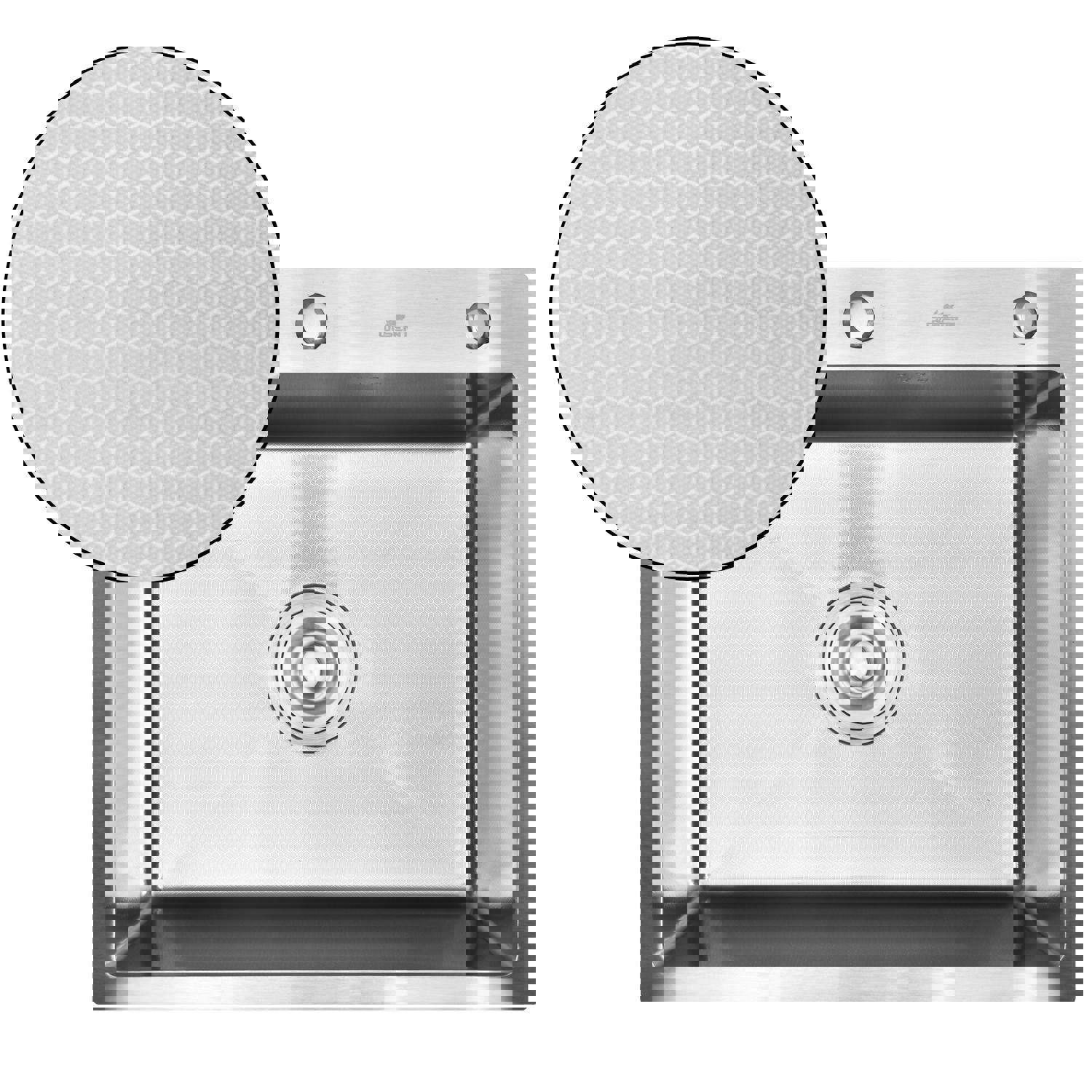 Изображение товара Кухонная мойка Wisent нержавеющая 60x50 с дозатором W36050D-S/W405A