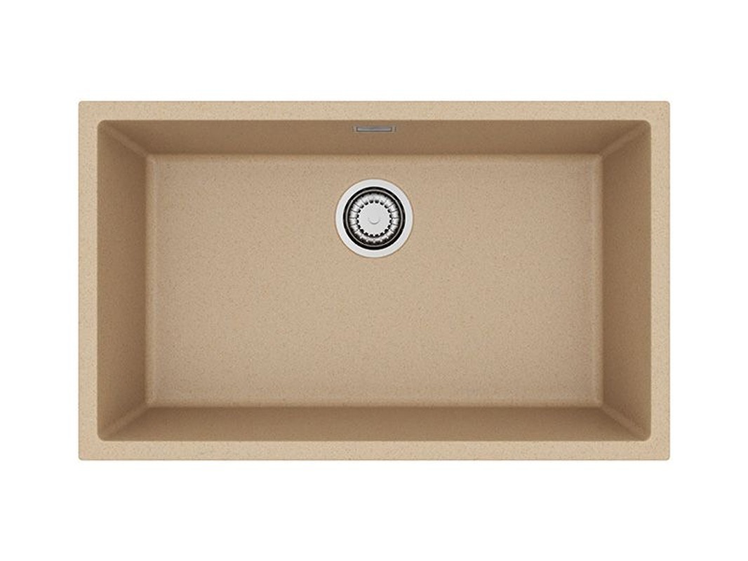 Изображение товара Мойка для кухни из искусственного камня ALVEUS 1150061 75x45 см со сливом и крепежом