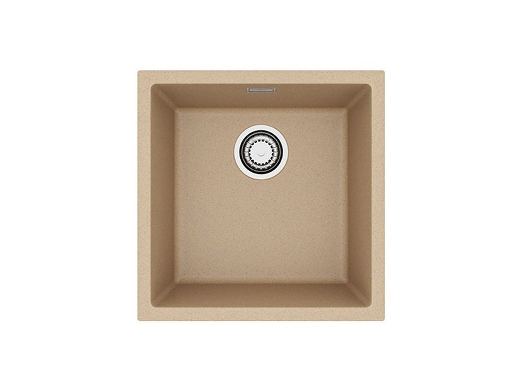 Изображение товара Мойка для кухни врезная Alveus 1150047 45x45 см глубина чаши 19.8 см искусственный камень цвет бежевый