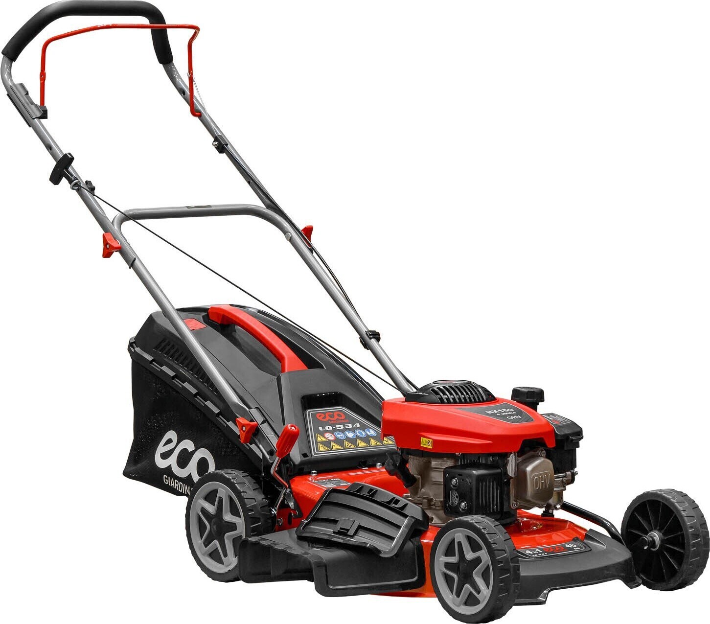 Изображение товара Газонокосилка бензиновая ECO EC1505-1 4 л.с. 46 см с мульчированием и 8 режимами высоты