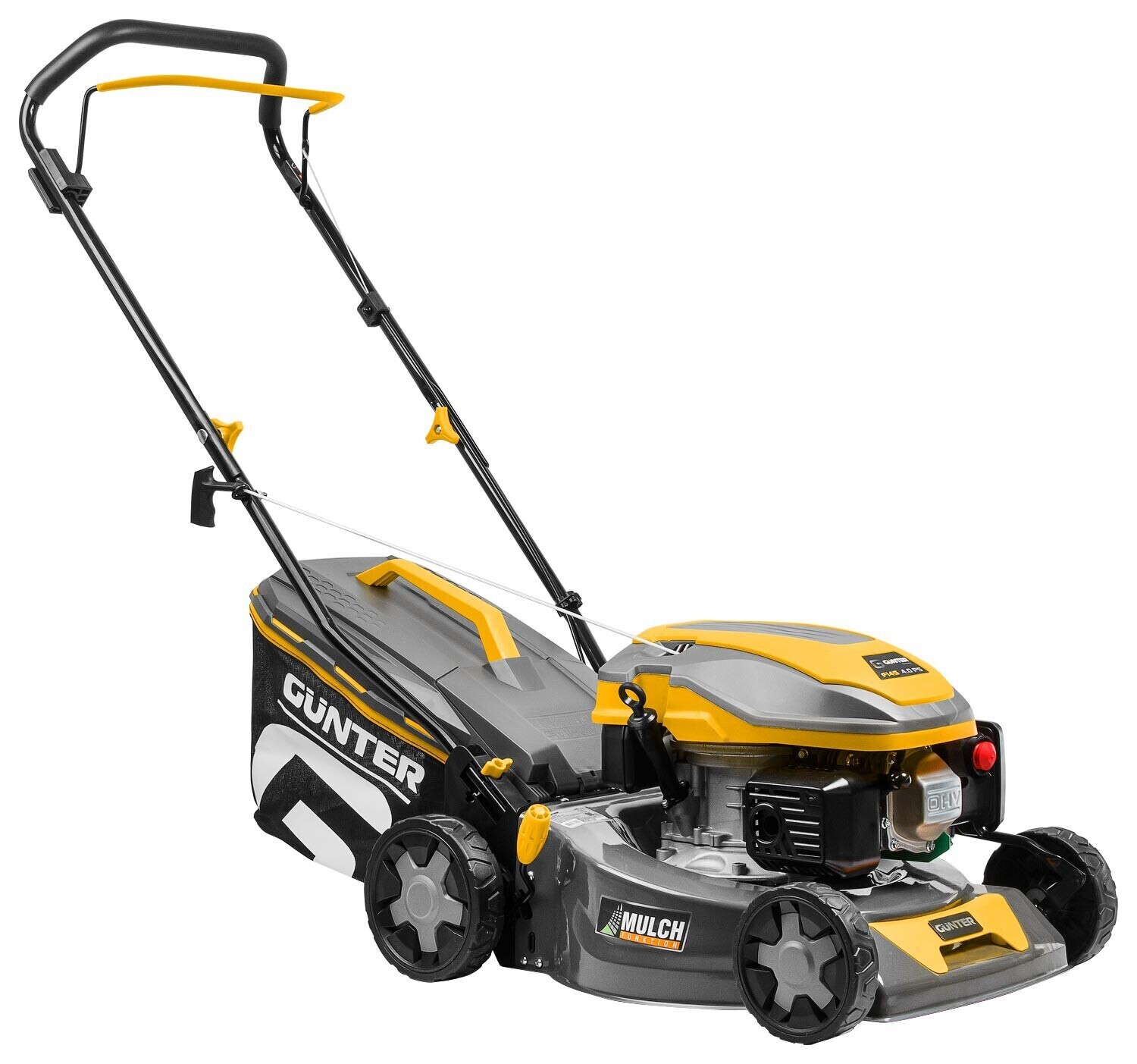 Изображение товара Газонокосилка бензиновая GUNTER GU1557-3 4л.с. 42см самовентежная