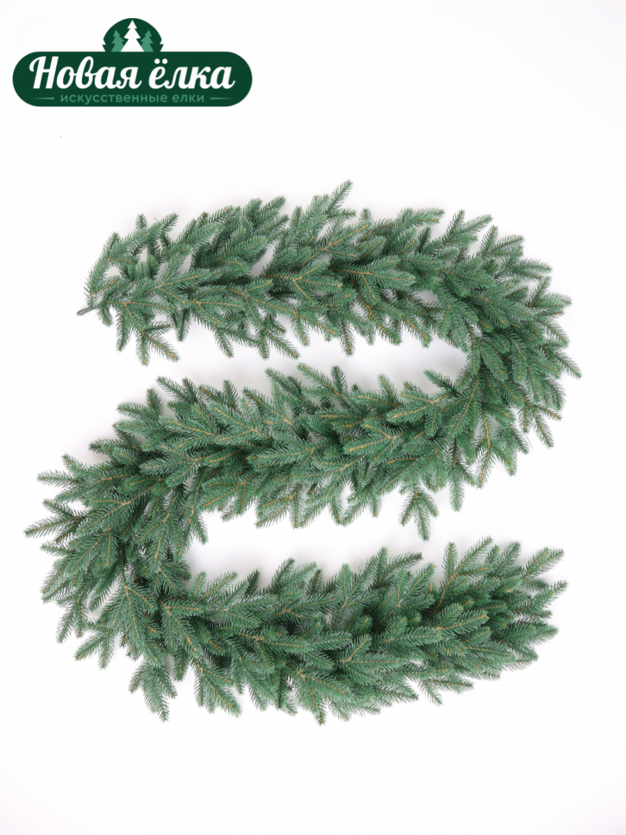 Изображение товара Хвойная гирлянда Новая ёлка Датская зеленый 2 м - стильное украшение