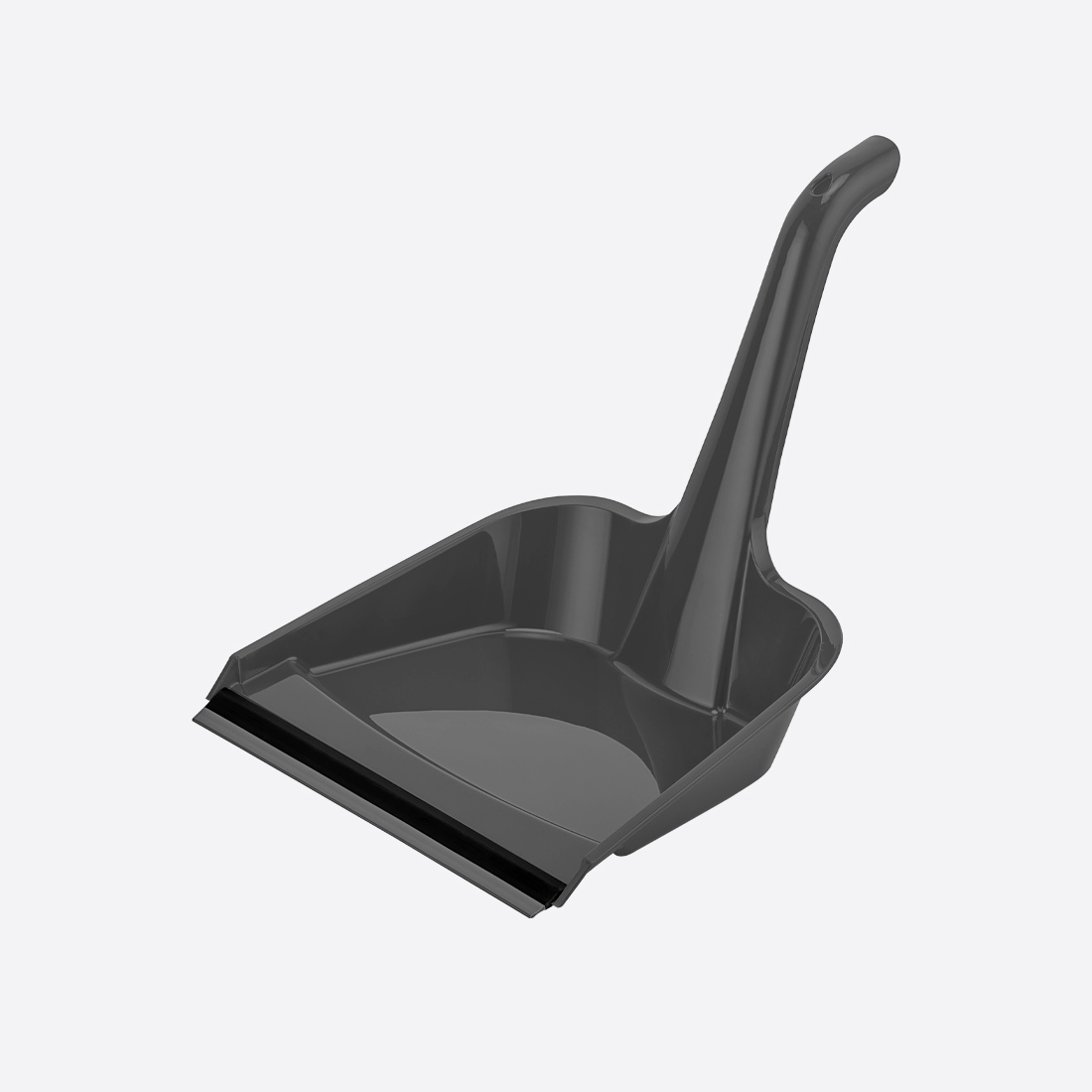 Изображение товара Совок Dunya Plastik с резинкой высокая ручка серый Изображение товара Совок Dunya Plastik с резинкой высокая ручка серый