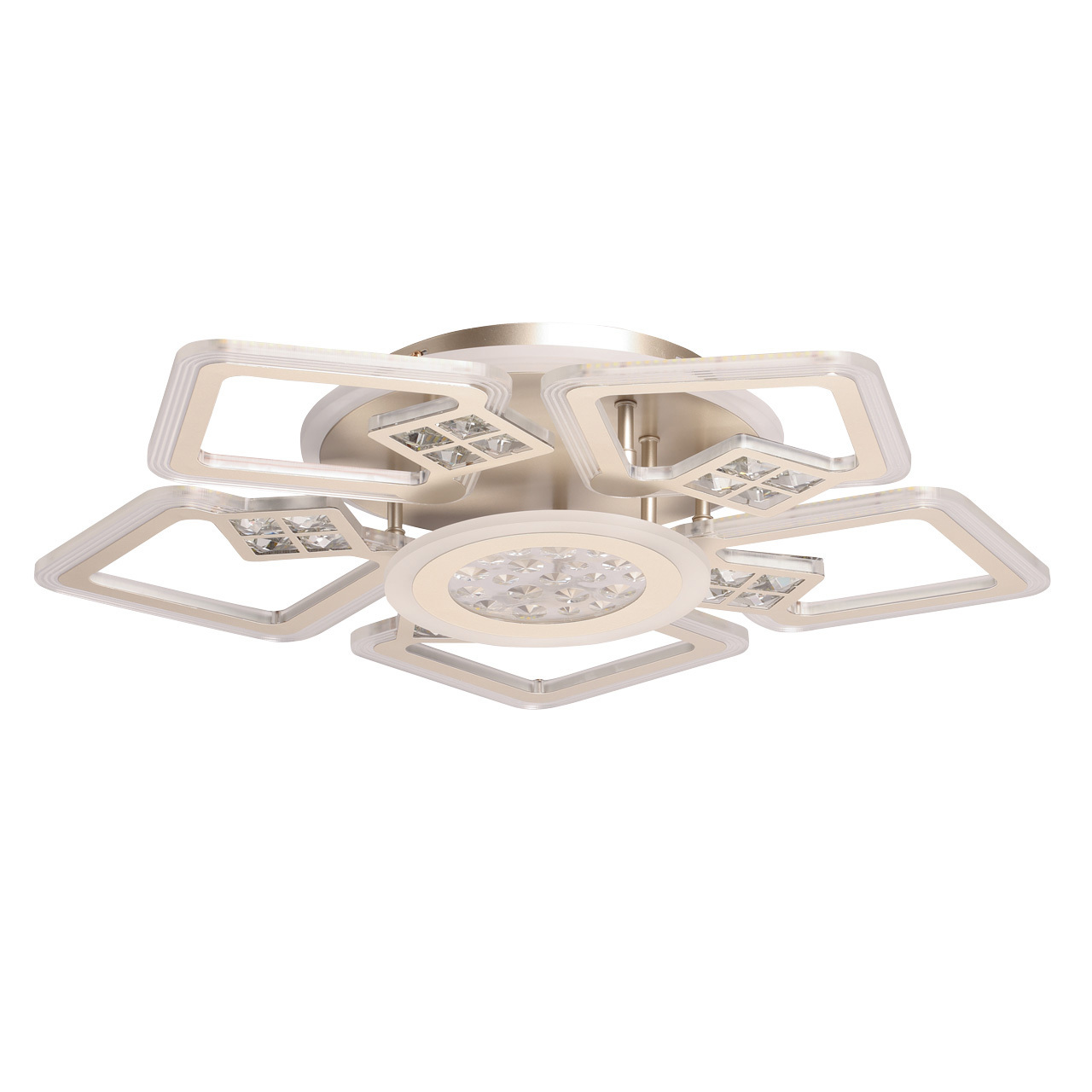 Изображение товара Люстра потолочная De city 424016107 с пультом управления 36 м² изменение оттенков белого свет цвет жёлтый/золотой