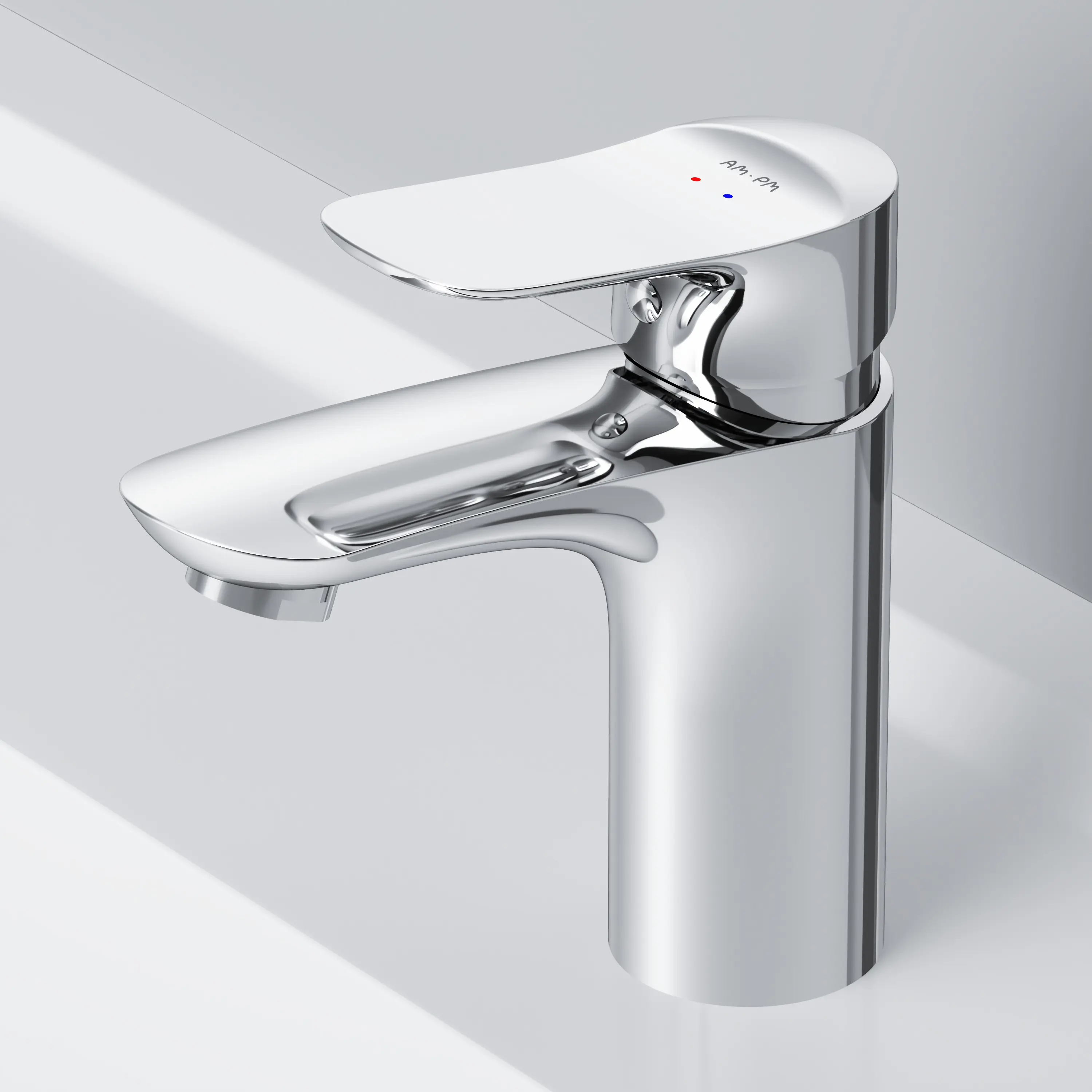 Смеситель для раковины AM.PM Moxie F9ML2100 однорычажный цвет хром - 10