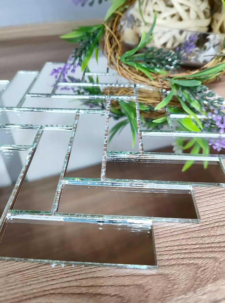 Изображение товара Зеркальная мозаика ДСТ ЕС1 30x30см серебро для стен и потолков