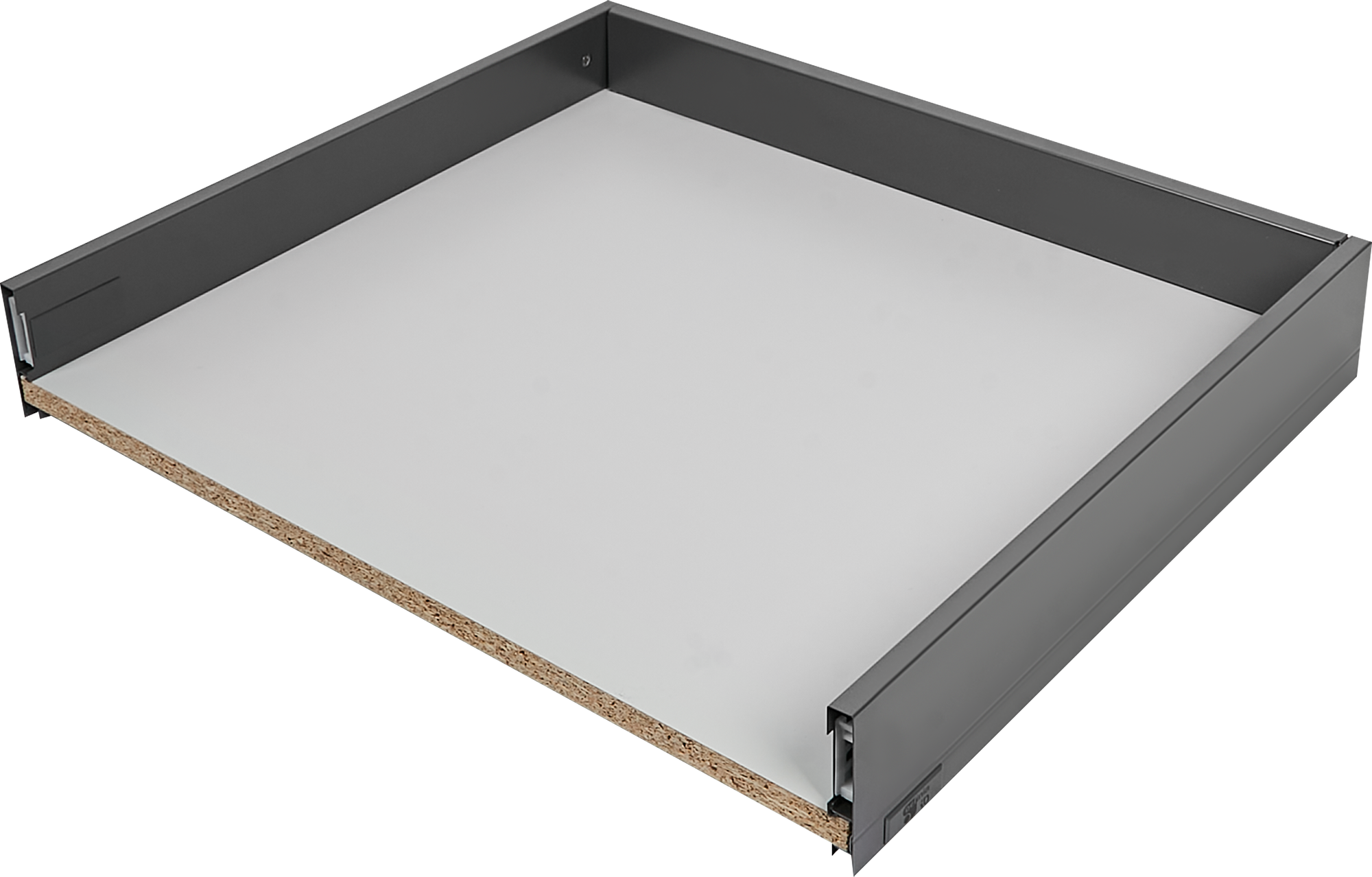 Ящик выдвижной Flowbox 45x10.4x50.4 см сталь/ЛДСП цвет антрацит ️ ...