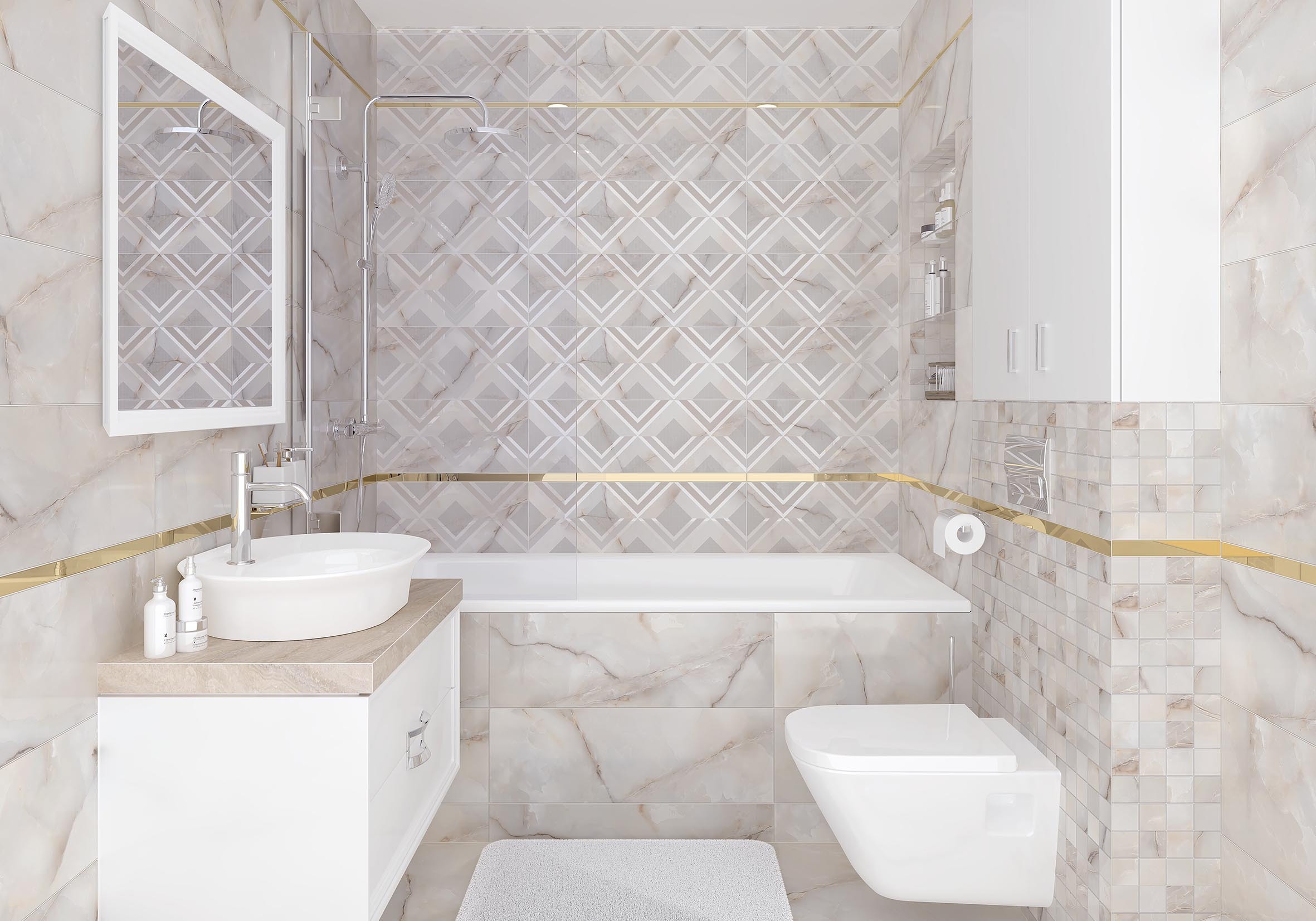 Изображение товара Керамическая плитка Laparet Lumis х9999281550 25x75см 1.69 м² цвет бежевый, цена за упаковку