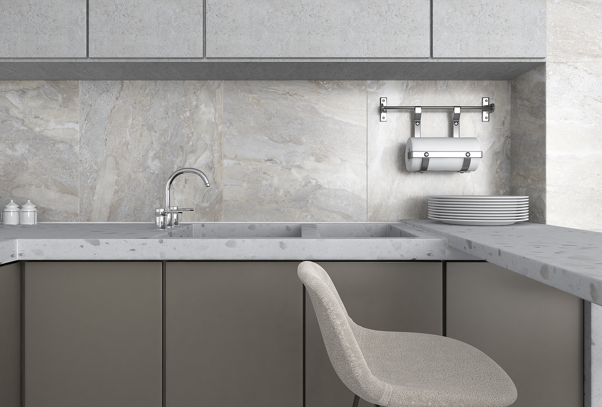 Изображение товара Керамическая плитка Laparet Elpaso бежевый 25х75 см мраморный эффект