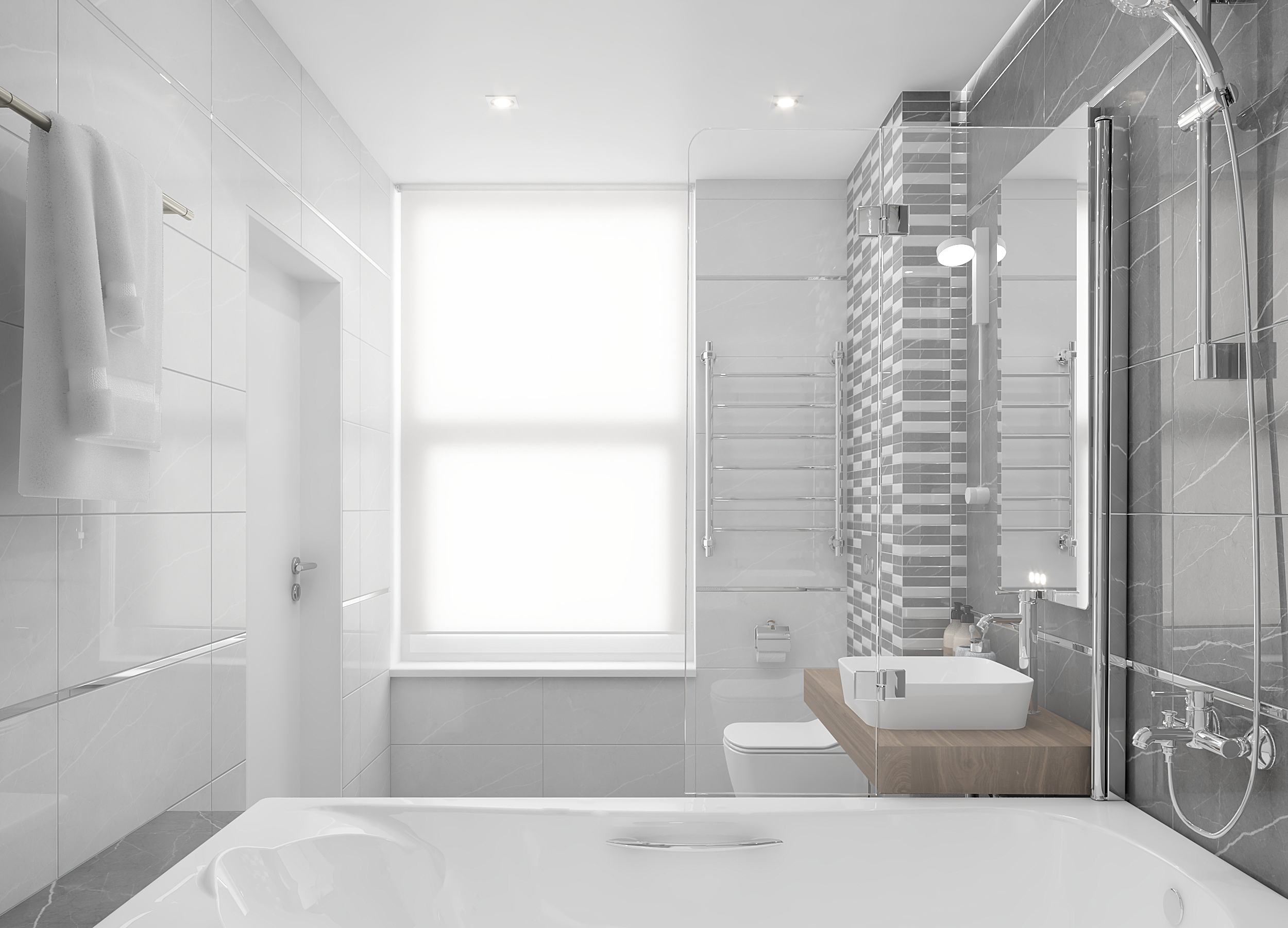 Изображение товара Керамическая плитка Laparet Rubio серый 60x30 см настенная мрамор эффект