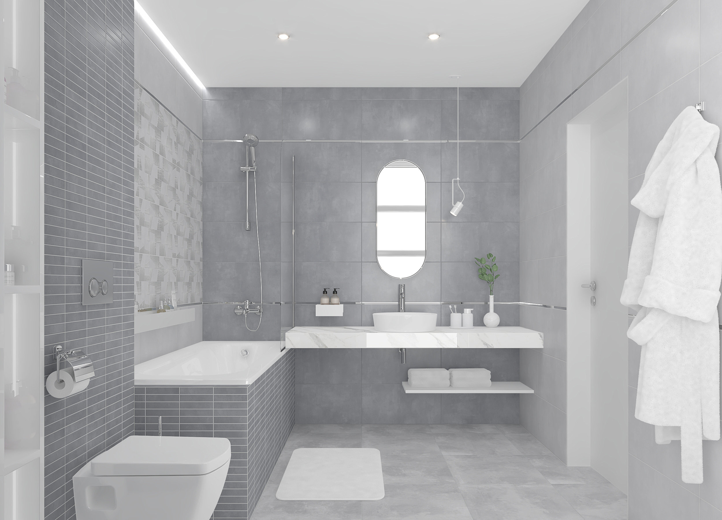 Изображение товара Керамическая плитка Laparet Moby х9999285795 60x30см 1.8 м² цвет серый, цена за упаковку