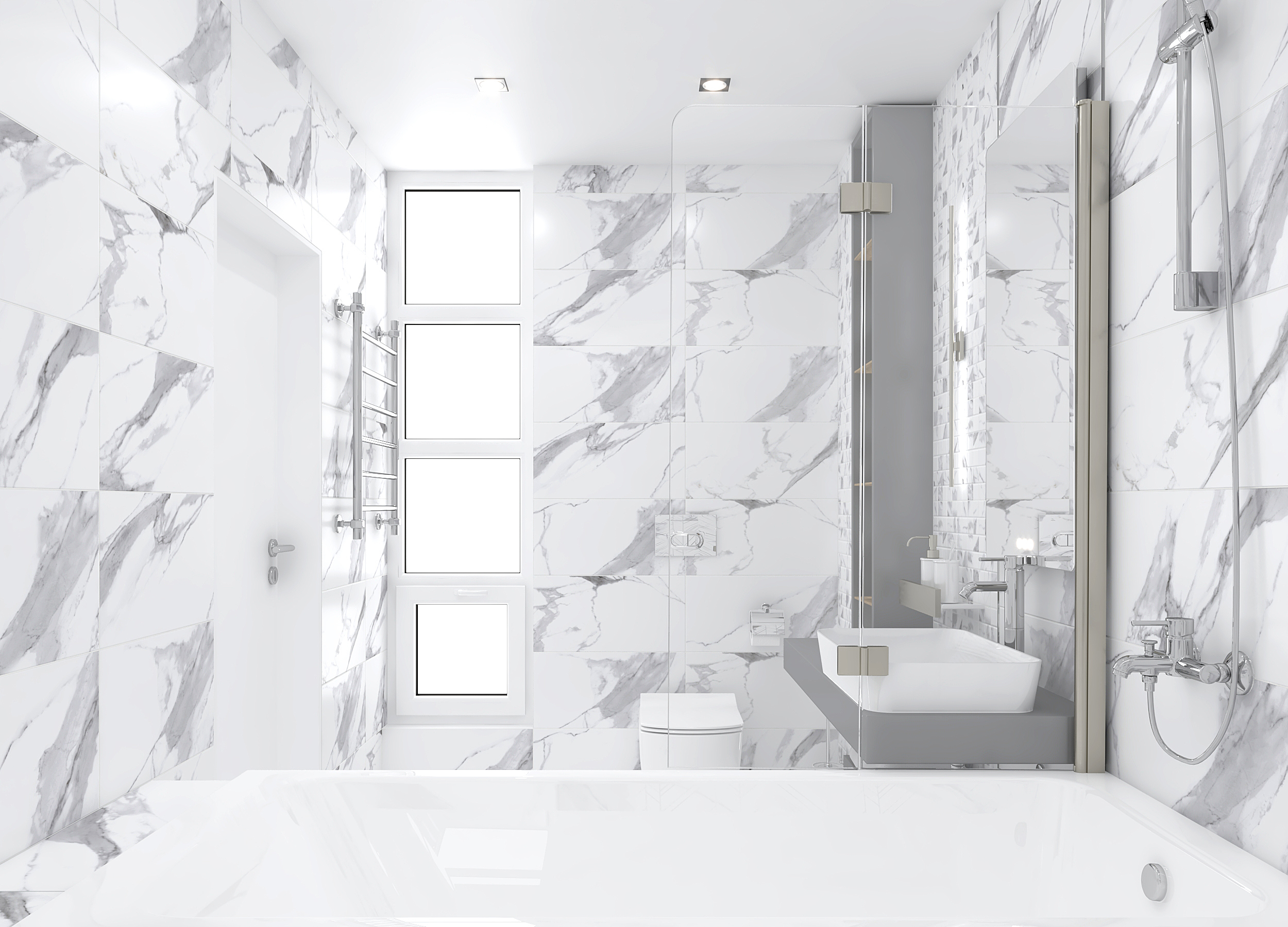 Изображение товара Керамическая плитка Laparet Bering белая 60x30 см для стен, 1.8 м²