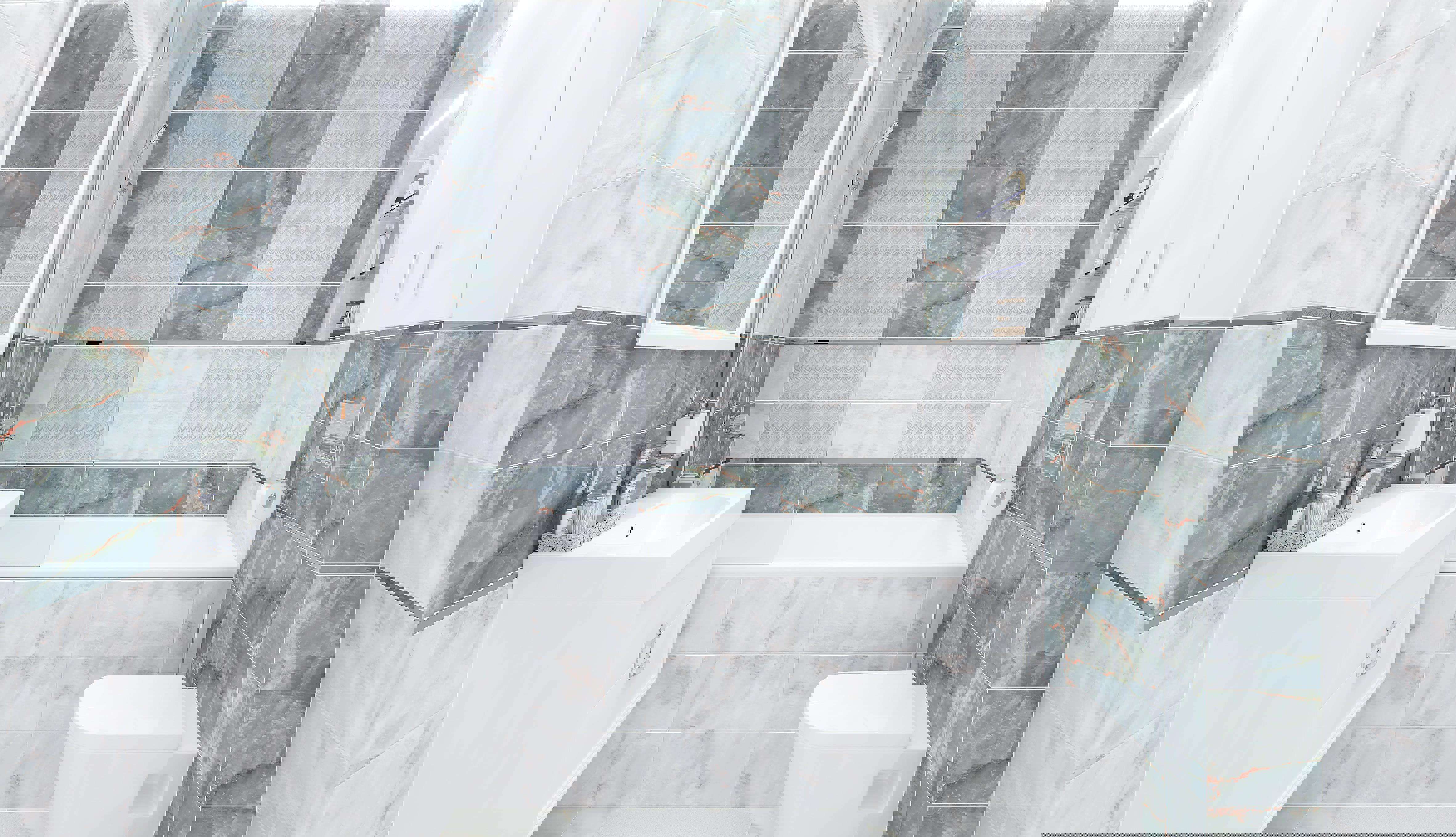 Изображение товара Керамическая настенная плитка Laparet Roden 20x50 см голубая для стен