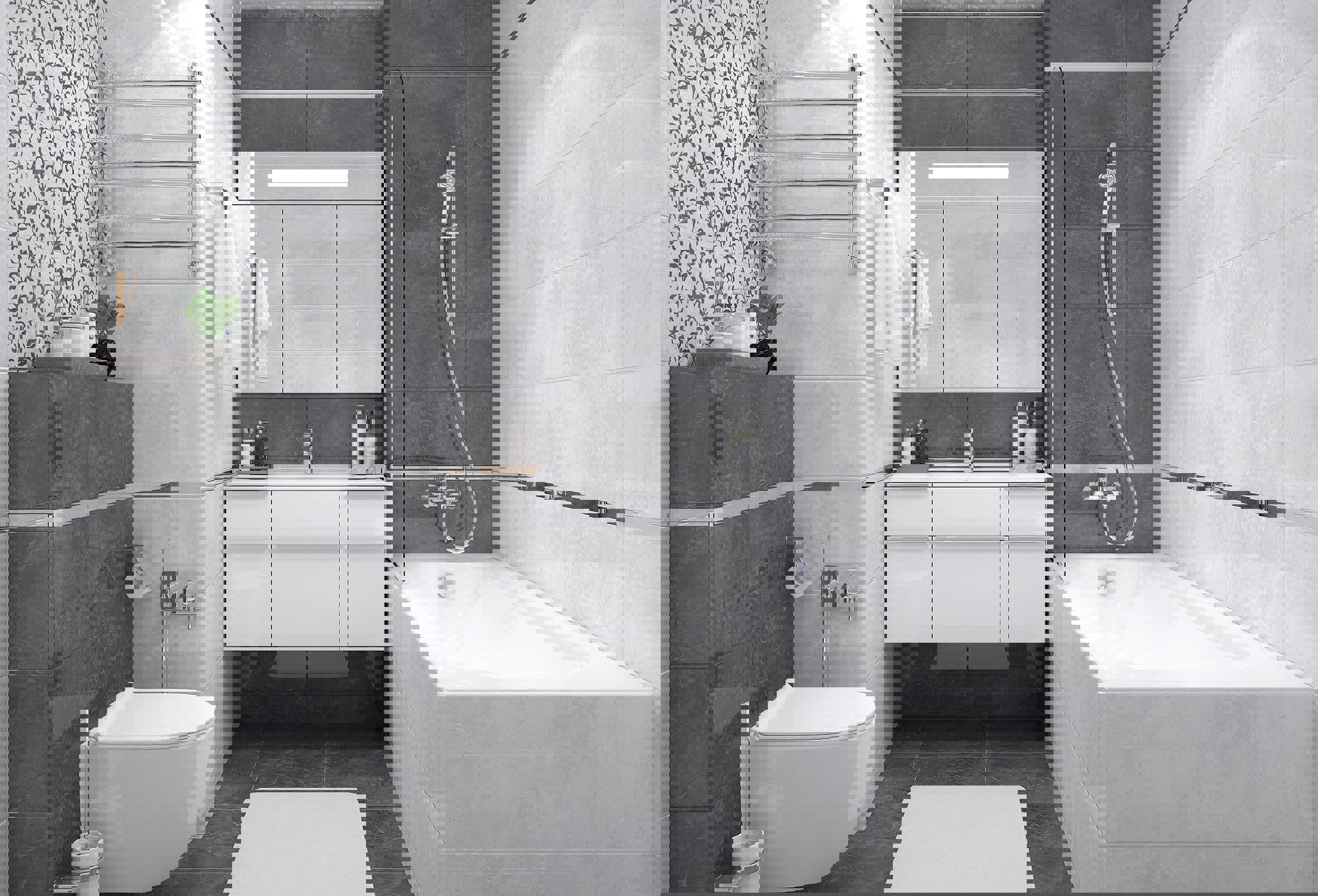 Изображение товара Керамическая плитка Laparet х9999281817 25x50см 1.5 м² цвет графит, цена за упаковку