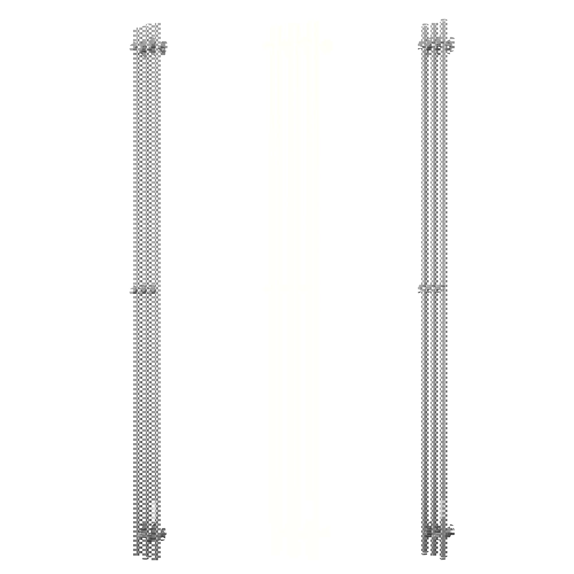 Изображение товара Полотенцесушитель электрический Bauedge Inaro III 120x1500 мм 105 Вт с терморегулятором и таймером I-образный цвет хром