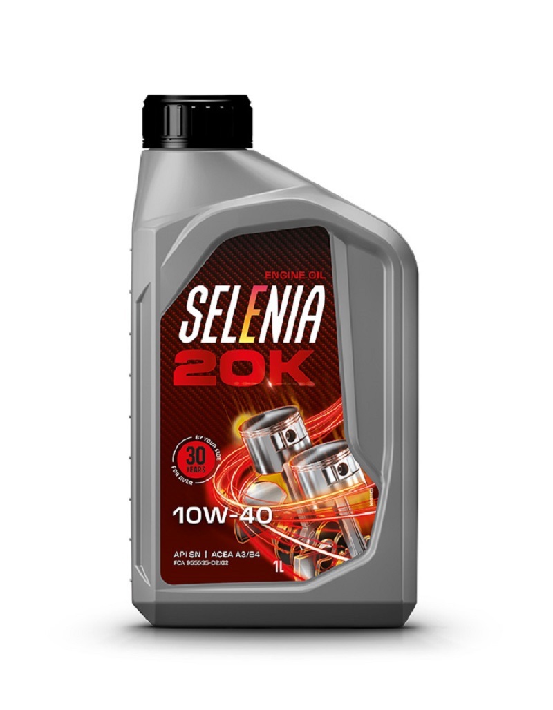 Изображение товара Моторное масло Selenia 20 К полусинтетическое 10W40 1л/20API SN ACEA A3/B4