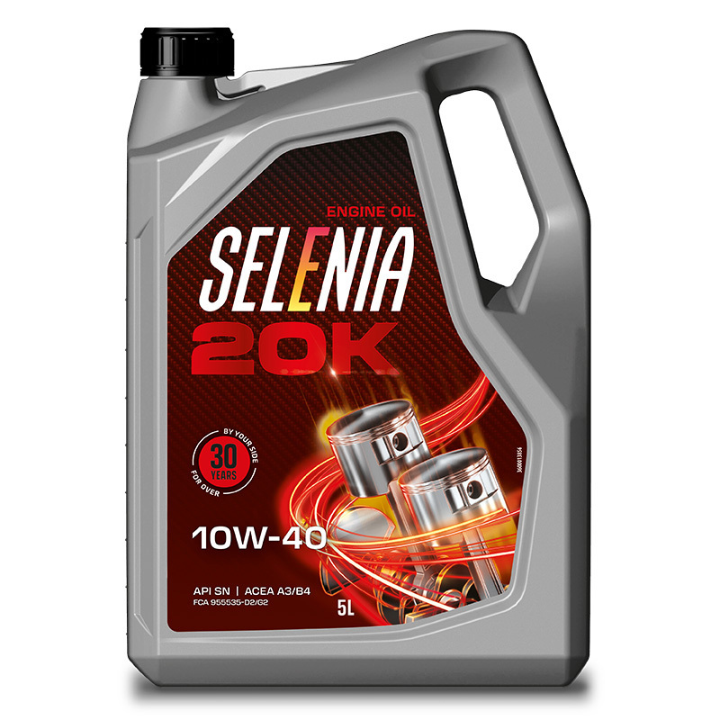 Изображение товара Моторное масло Selenia 20 К полусинтетическое 10W40 5л/4.API SN ACEA A3/B4