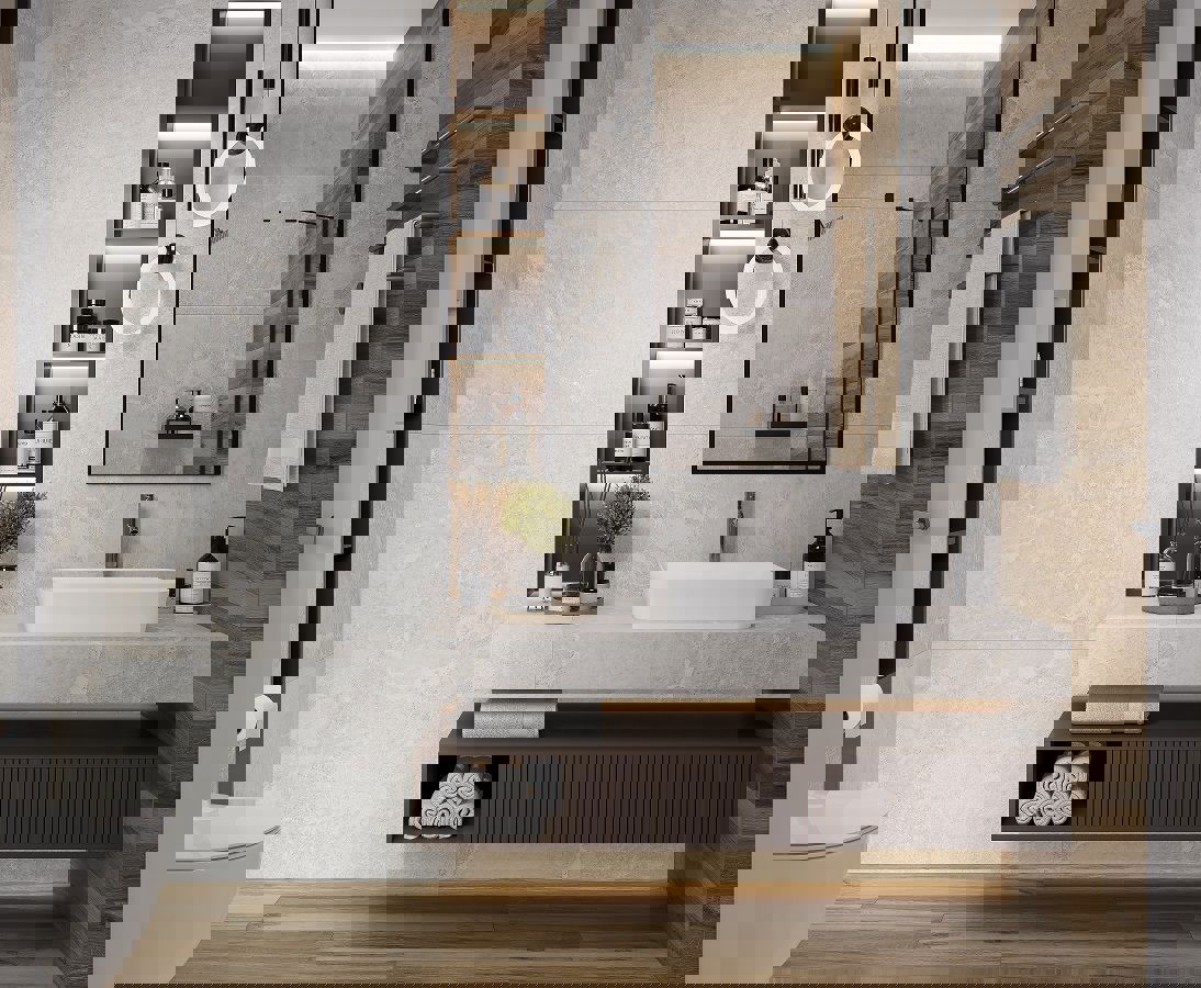 Изображение товара Керамогранит Laparet Blaze Silver 60x120 см серый для пола и стен