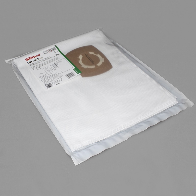 Изображение товара Мешки Filtero UN 30 2 Pro для промышленных пылесосов Изображение товара Мешки Filtero UN 30 2 Pro для промышленных пылесосов