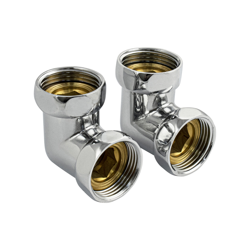 Изображение товара Американка Санакс 396 угловая 1х1 латунь хром монтаж в системах отопления