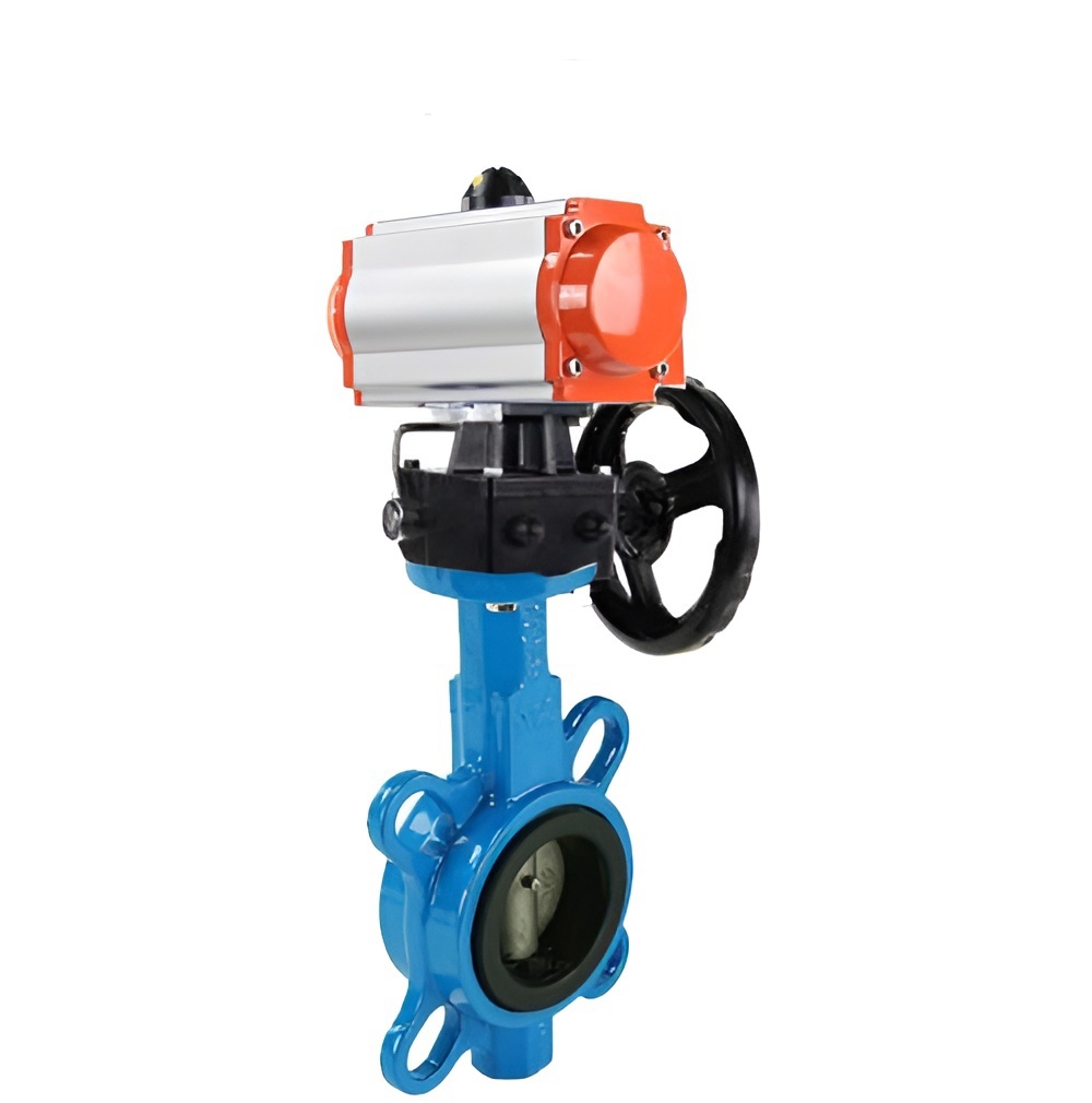 Изображение товара Затвор Dn.ru D050-08290 Ду150 Ру16 фланцевый чугун