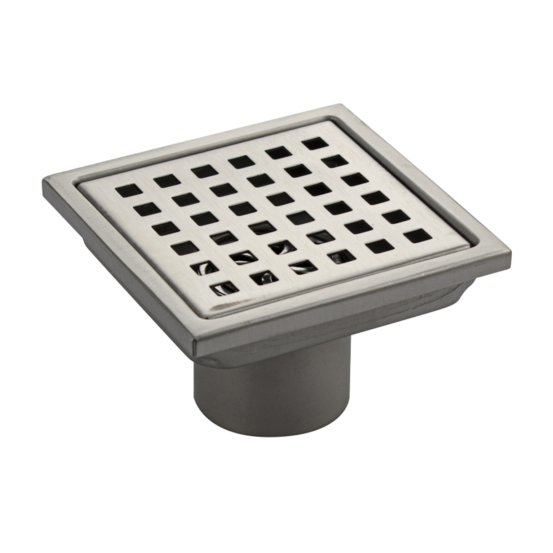 Изображение товара Душевой сливной трап Санакс 1183 из нержавеющей стали 10x10 см