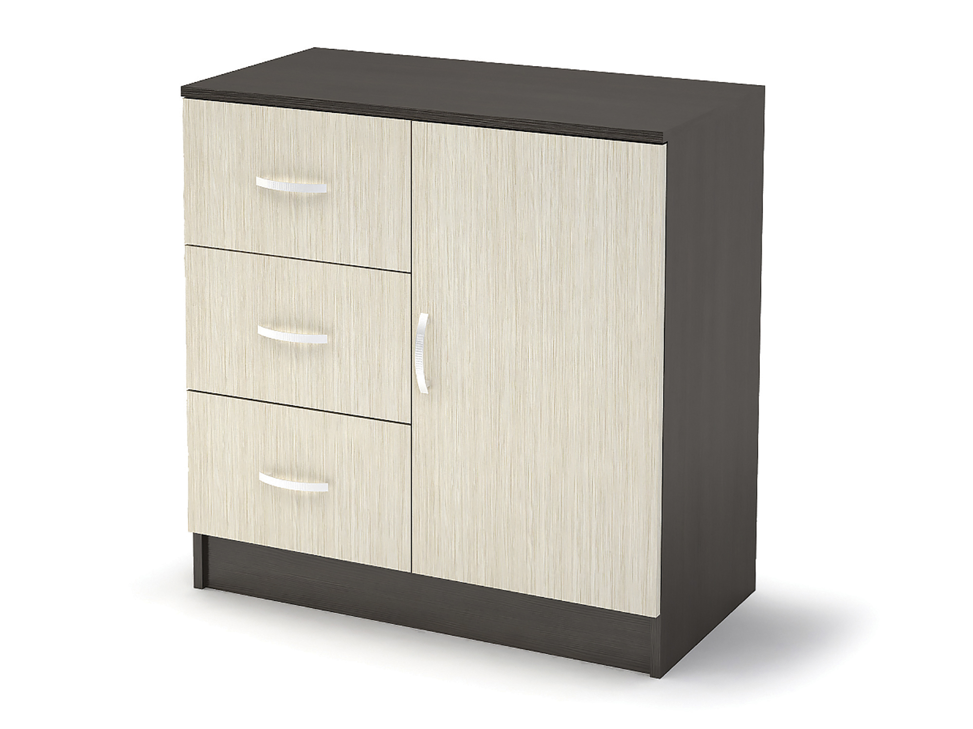 Изображение товара Комод Стендмебель Басса 553-М 3 ящика 80x41.4x76.6 см ЛДСП цвет венге