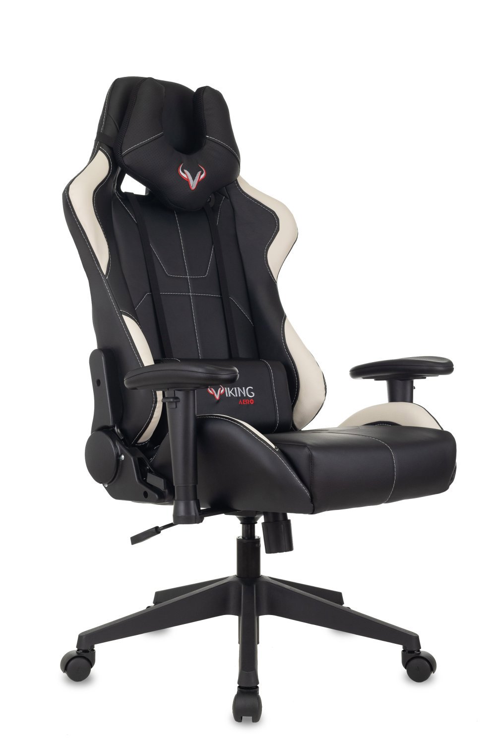 Изображение товара Игровое кресло Бюрократ Viking 5 Aero ткань цвет черный/белый