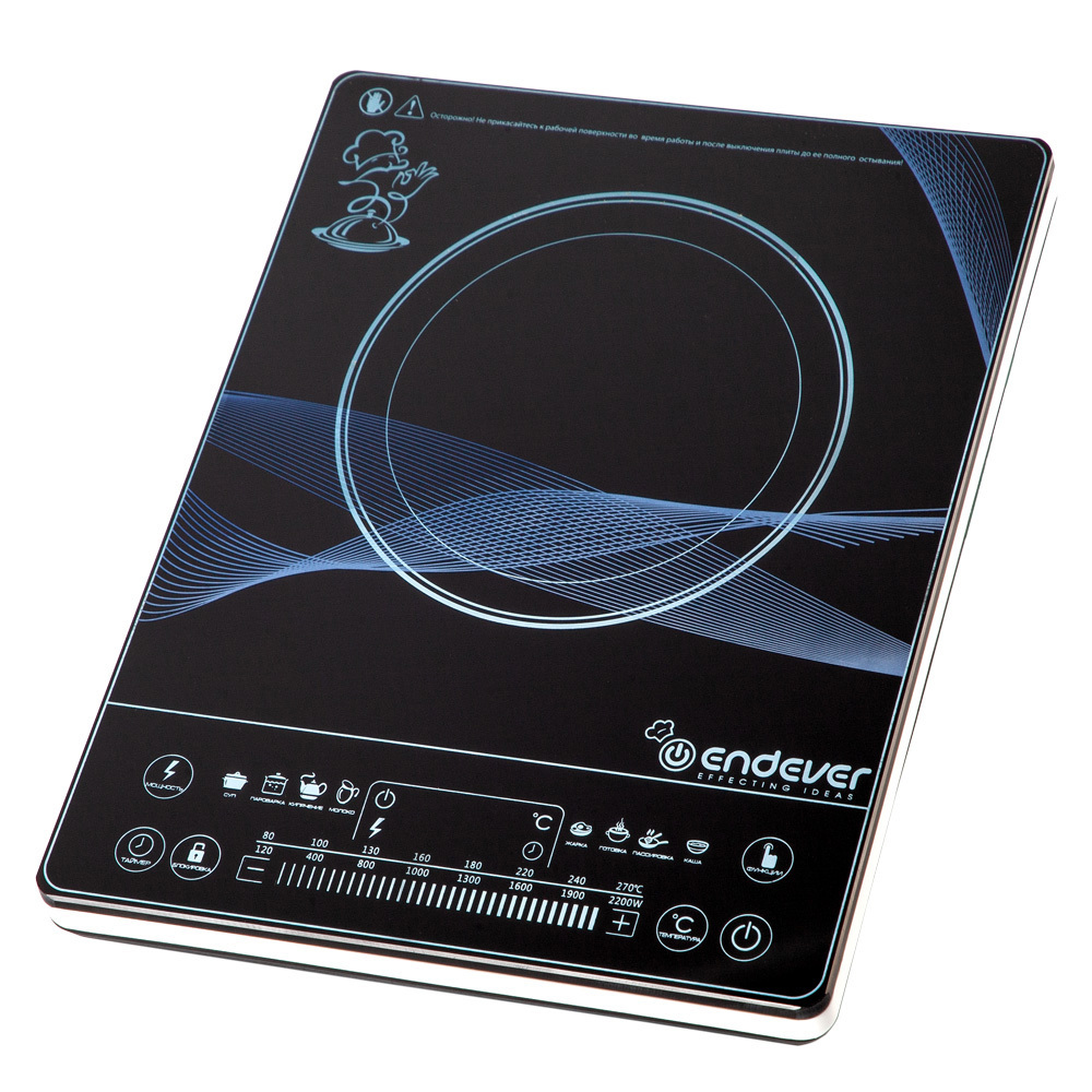 Изображение товара Индукционная настольная плита Endever Skyline 29 см 1 конфорка черный