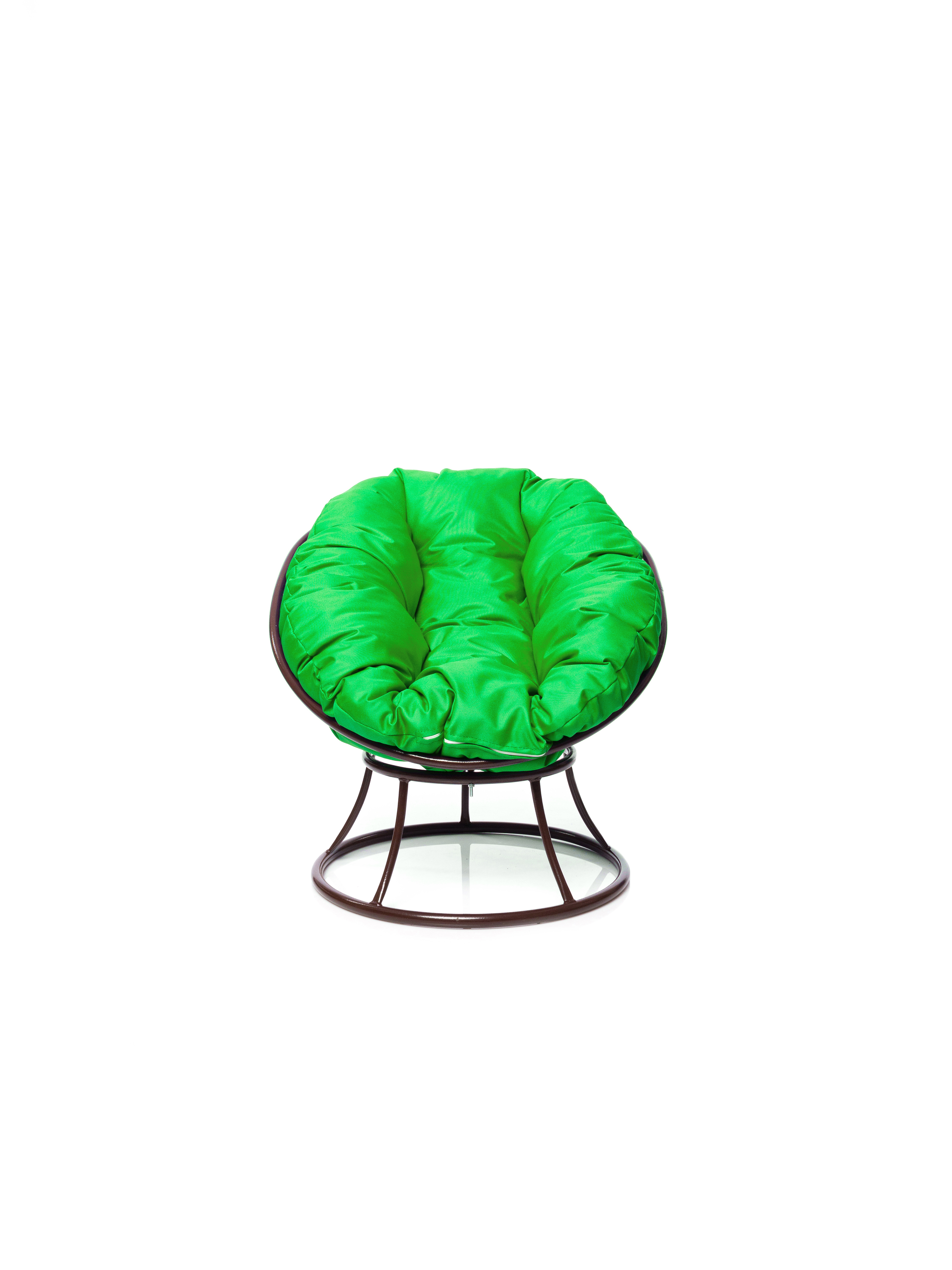 Изображение товара Кресло садовое M-group Пончик 61х40х55 см искусственный ротанг коричневое