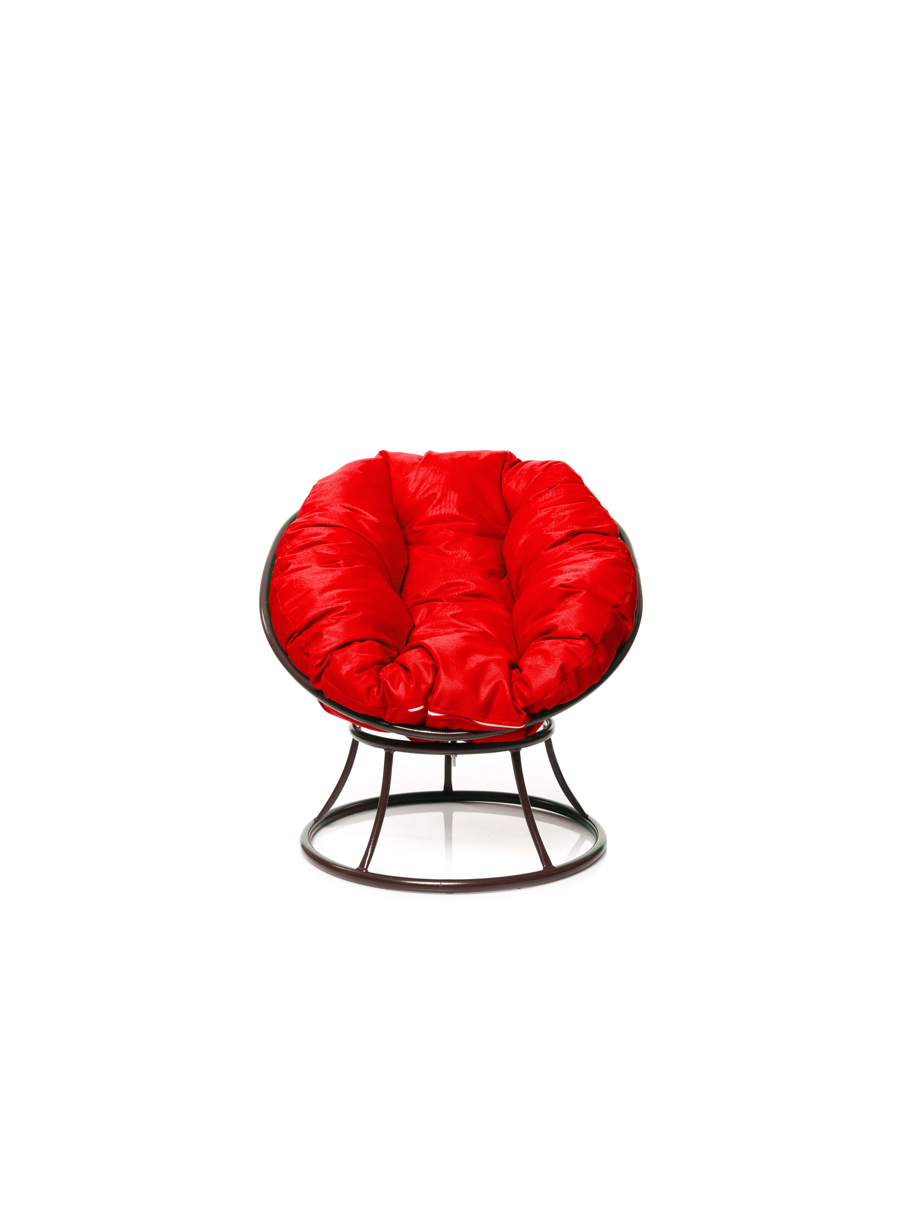 Изображение товара Кресло садовое М-group Пончик 61x40x55 см искусственный ротанг коричневое