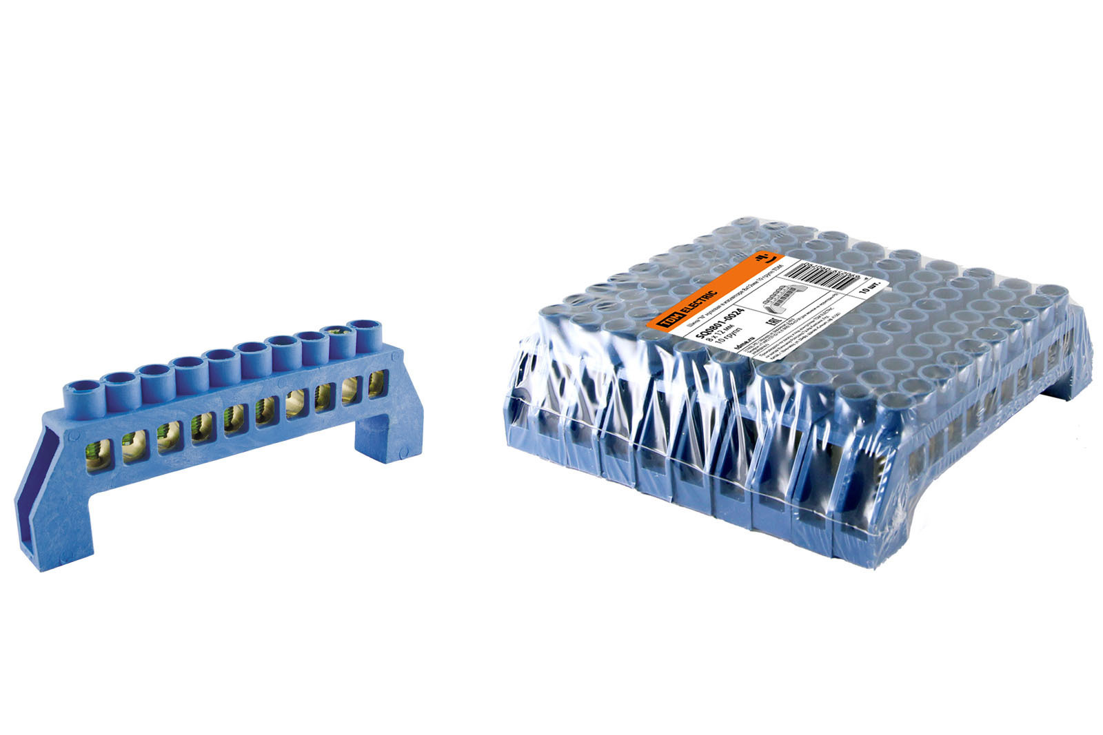 Изображение товара Шина нулевая Tdm electric в изоляторе 8x12 мм 10 групп SQ0801-0024