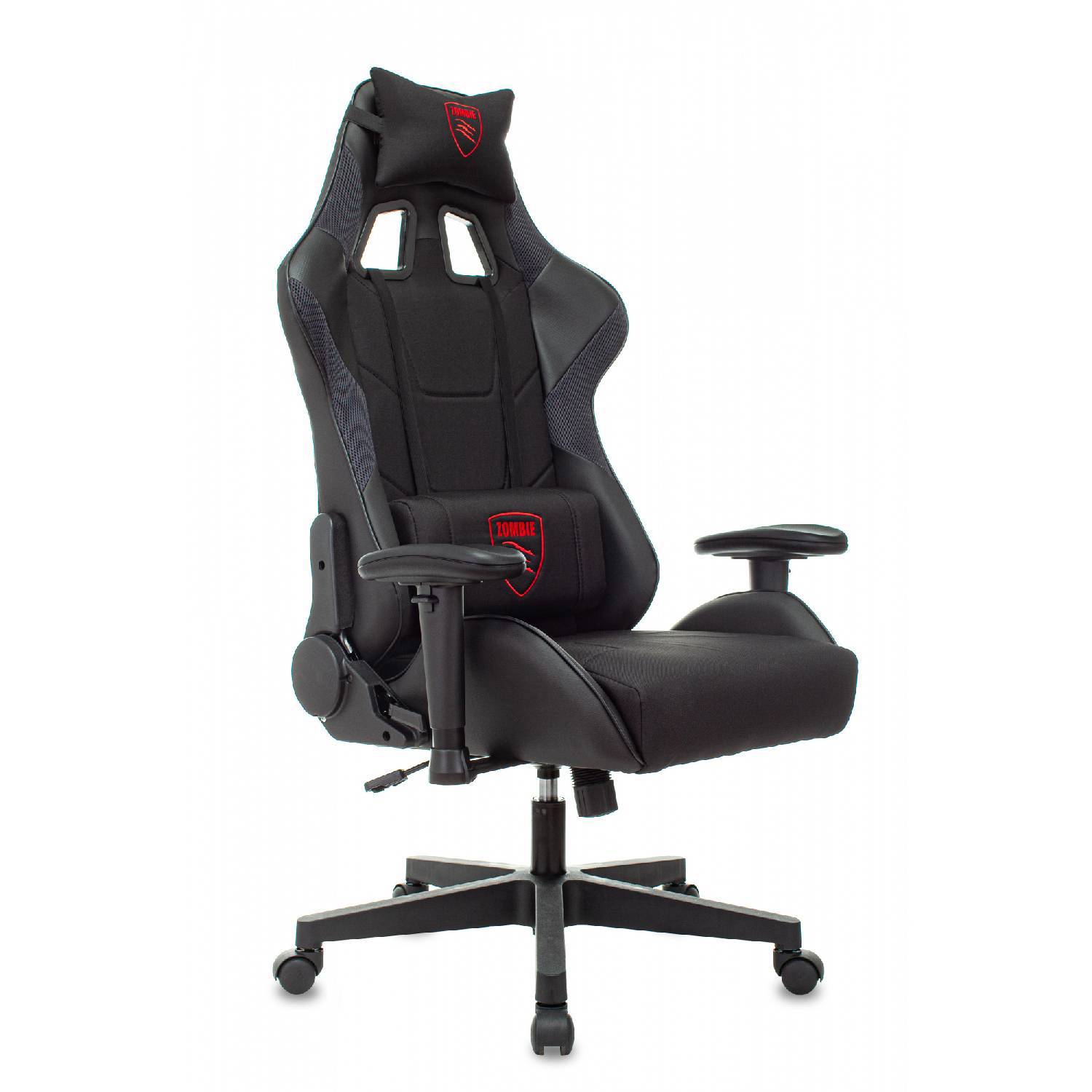 Изображение товара Игровое кресло Бюрократ Thunder 1 с регулировками и подушками черное