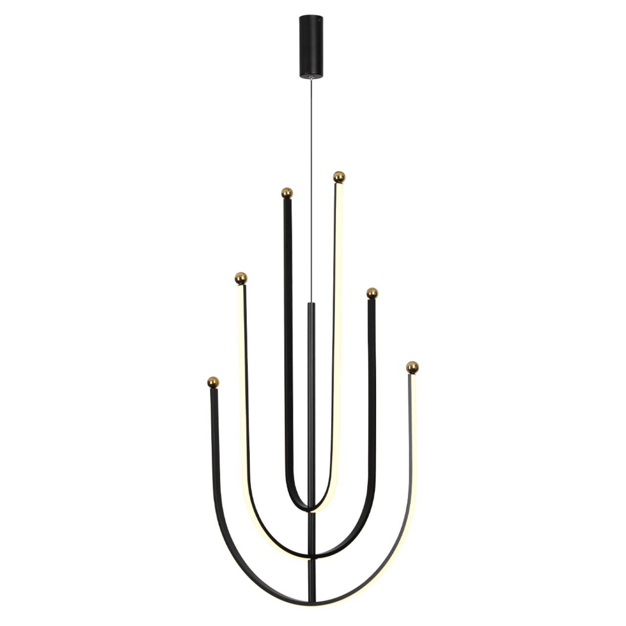 Изображение товара Подвесной светодиодный светильник Odeon Light Memfi черный 25 м²