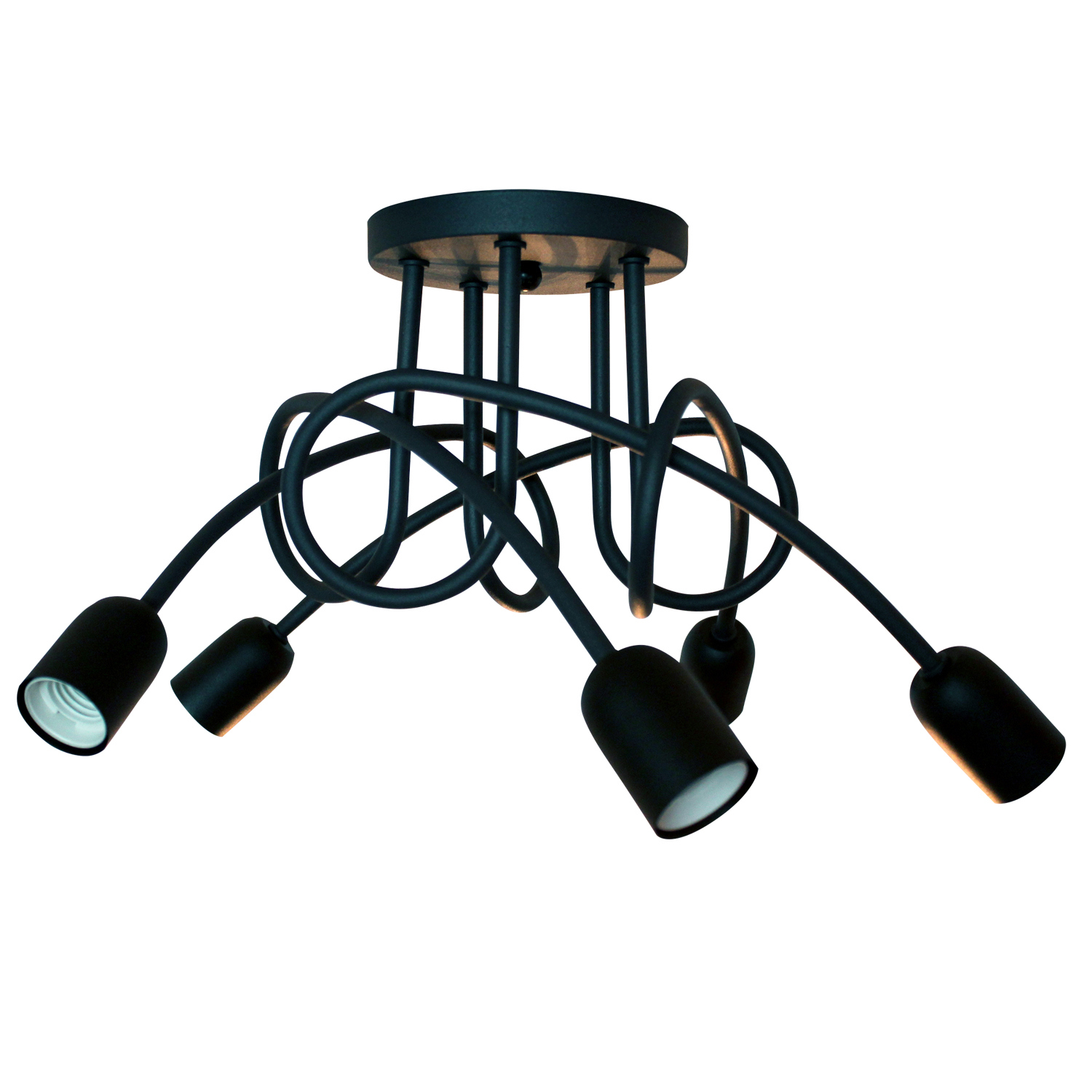 Изображение товара Уличный подвесной светильник Inspire Техно 5 ламп черный 20 м²