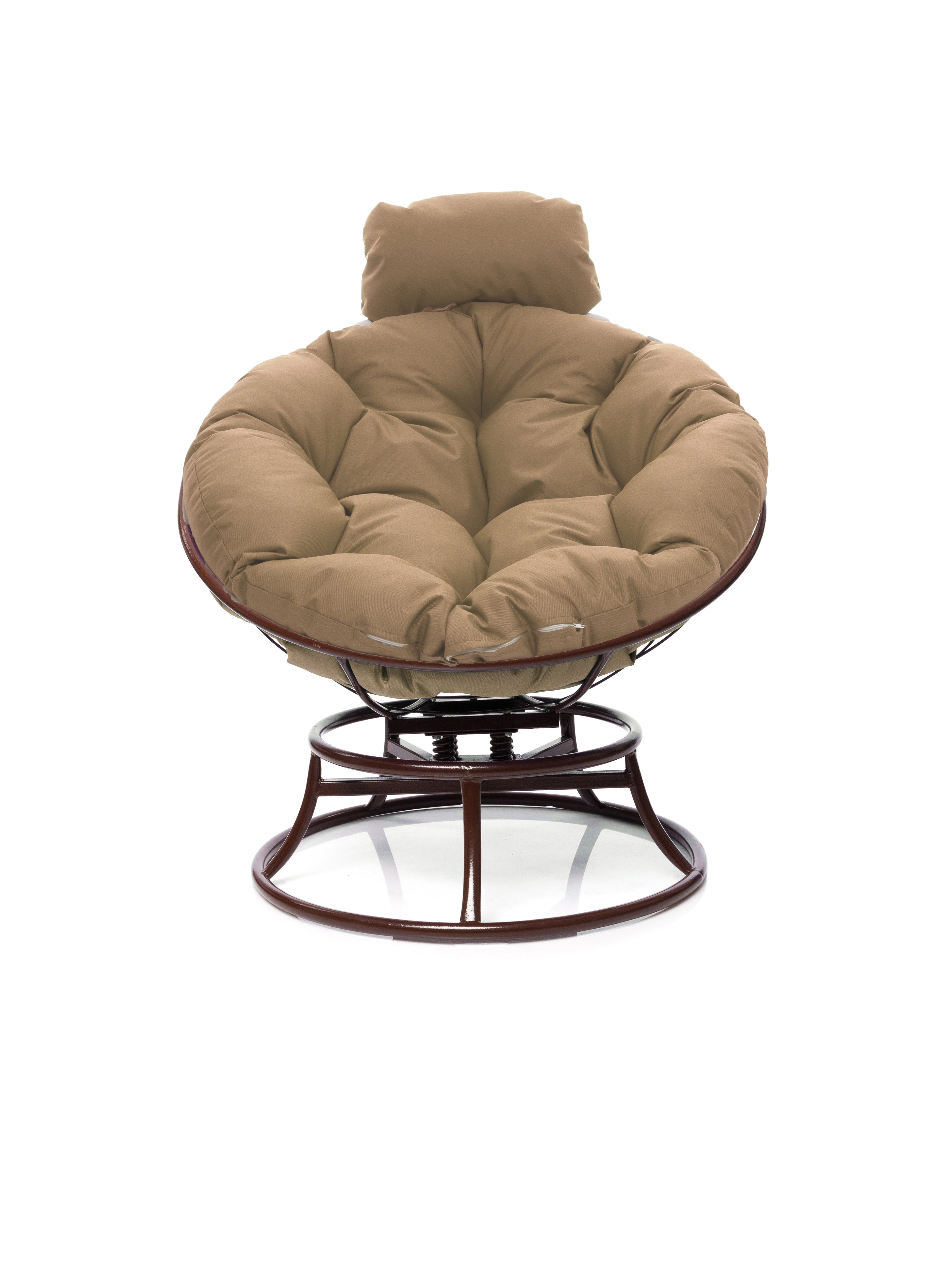 Изображение товара Кресло садовое M-group Папасан пружинка мини коричневое комфортное для отдыха на улице