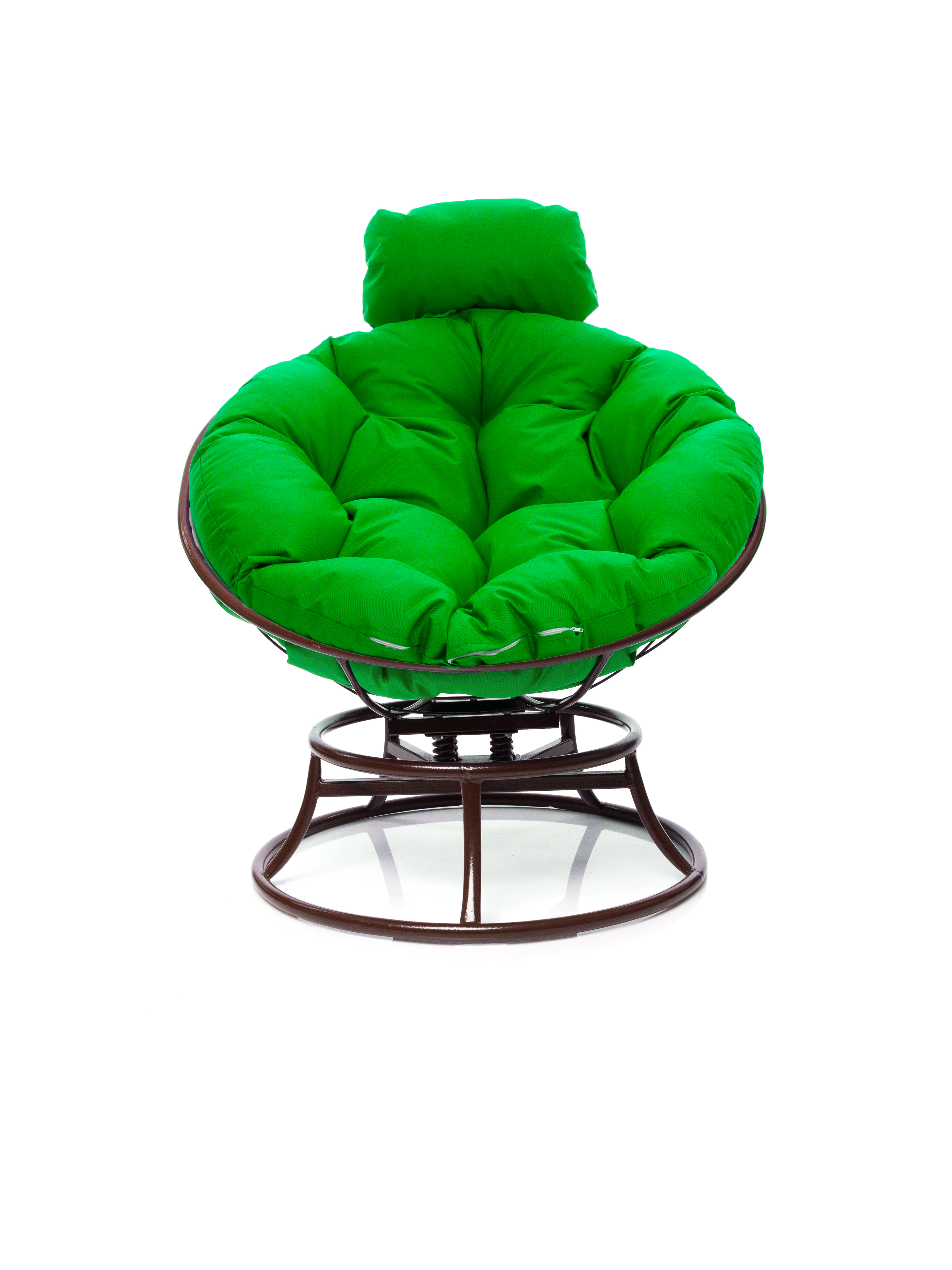 Изображение товара Кресло садовое M-group Папасан мини пружинка из искусственного ротанга коричневое