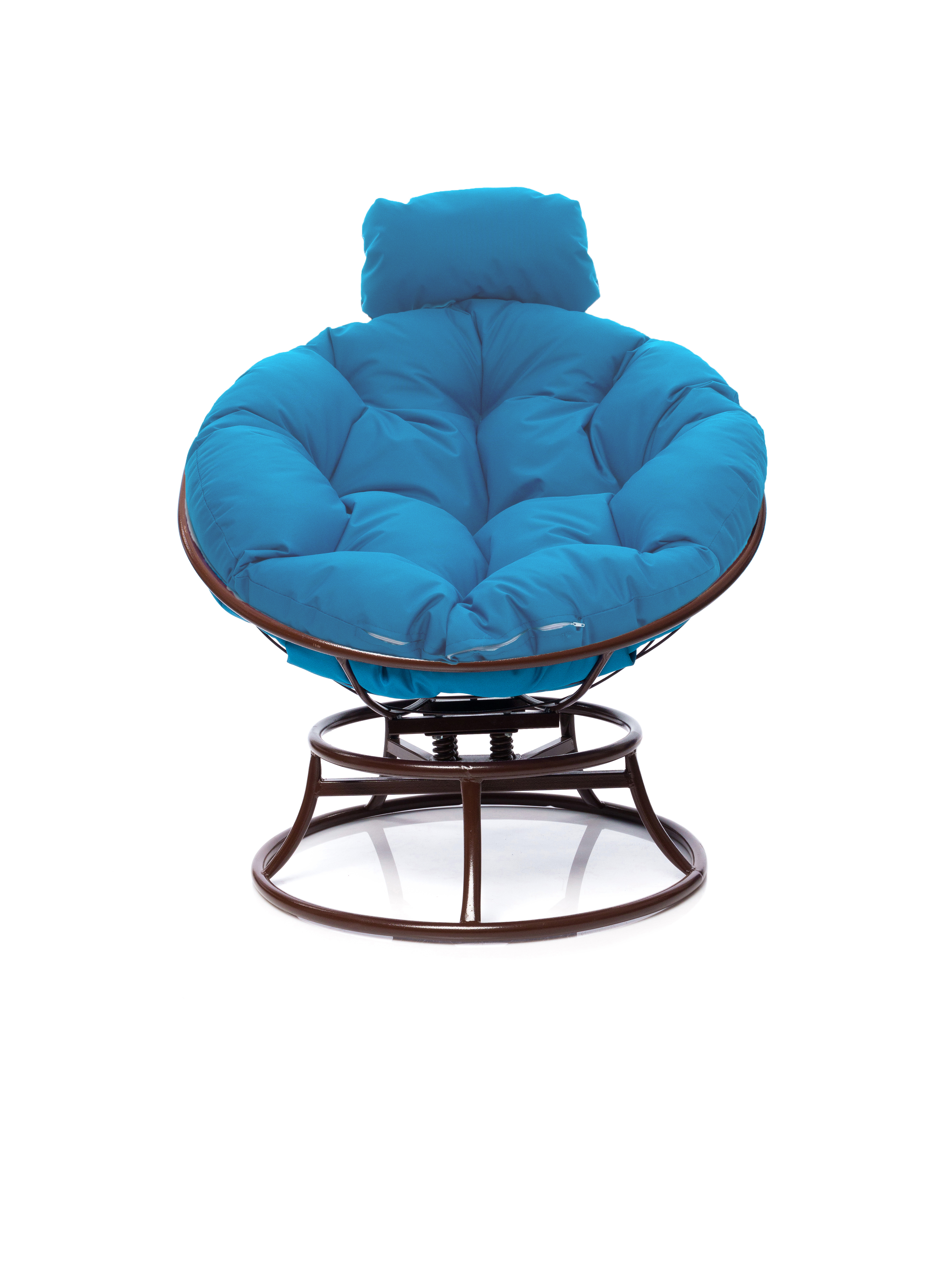 Изображение товара Кресло садовое M-group 12080203 Папасан пружинка мини 77 см x 29 см x 76 см искусственный ротанг коричневый