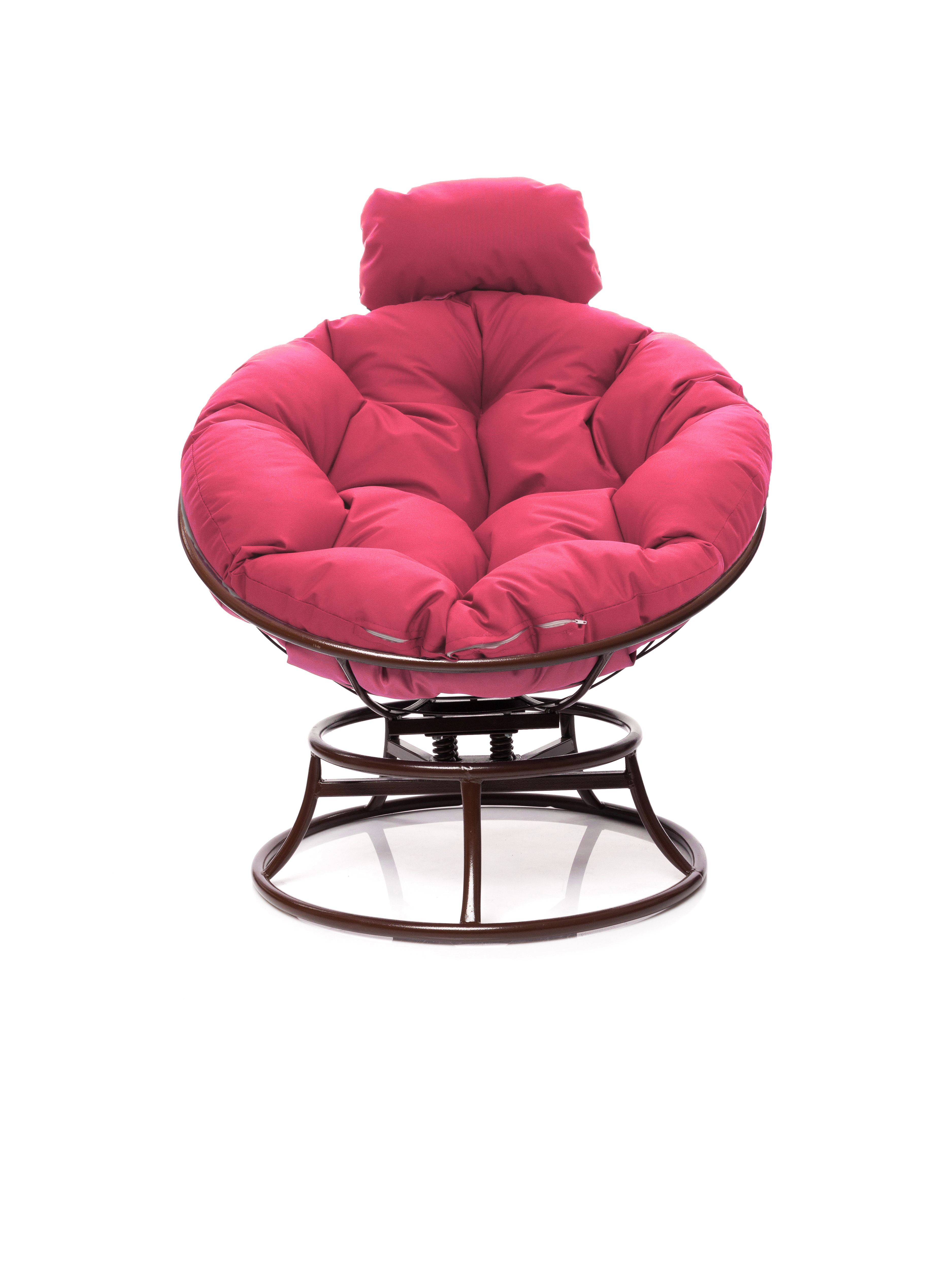 Изображение товара Кресло садовое Папасан мини пружинка M-group 77x29x76 см искусственный ротанг коричневое