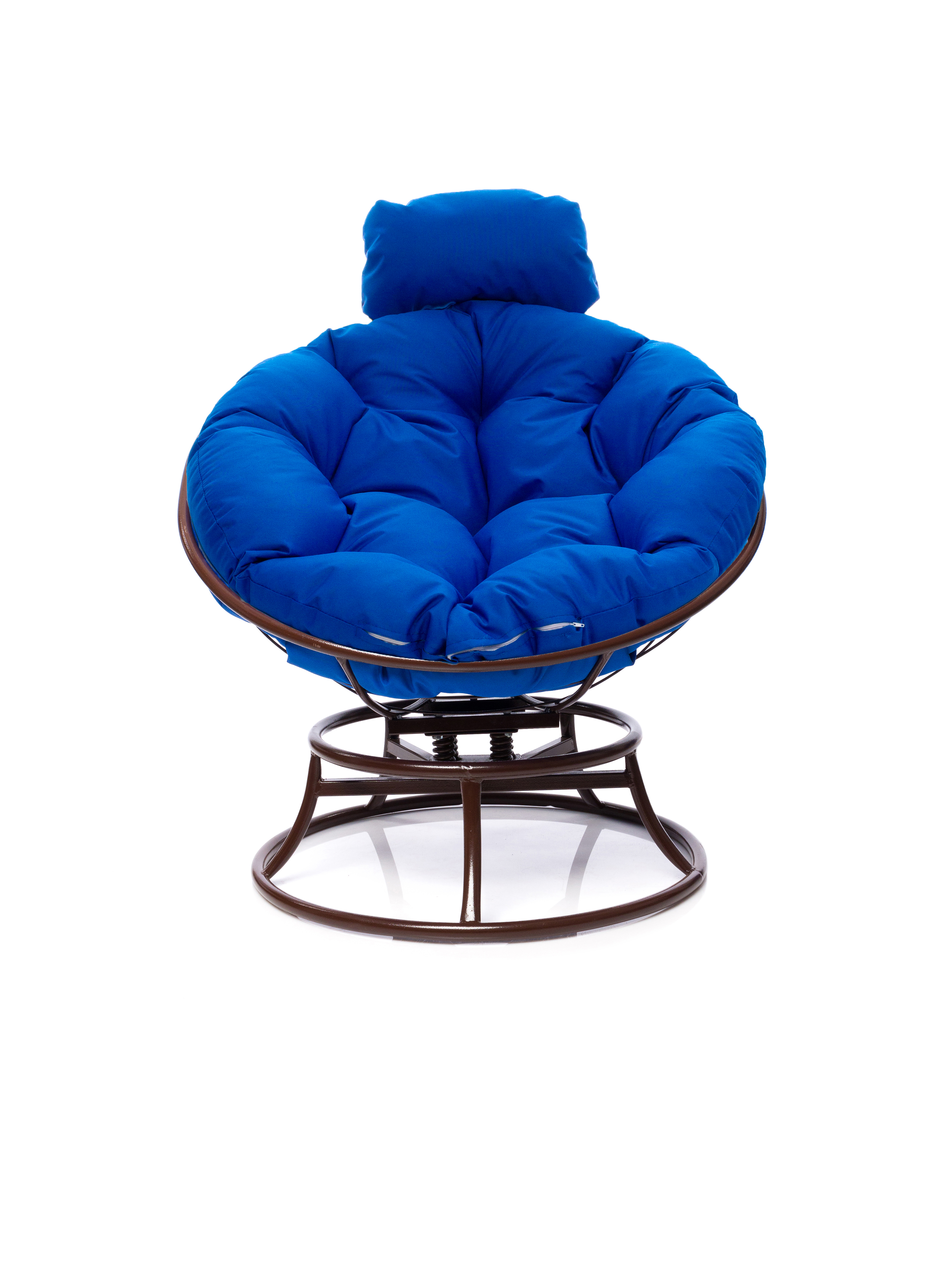 Изображение товара Кресло садовое M-group 12080210 Папасан пружинка мини из искусственного ротанга Коричневое для терр