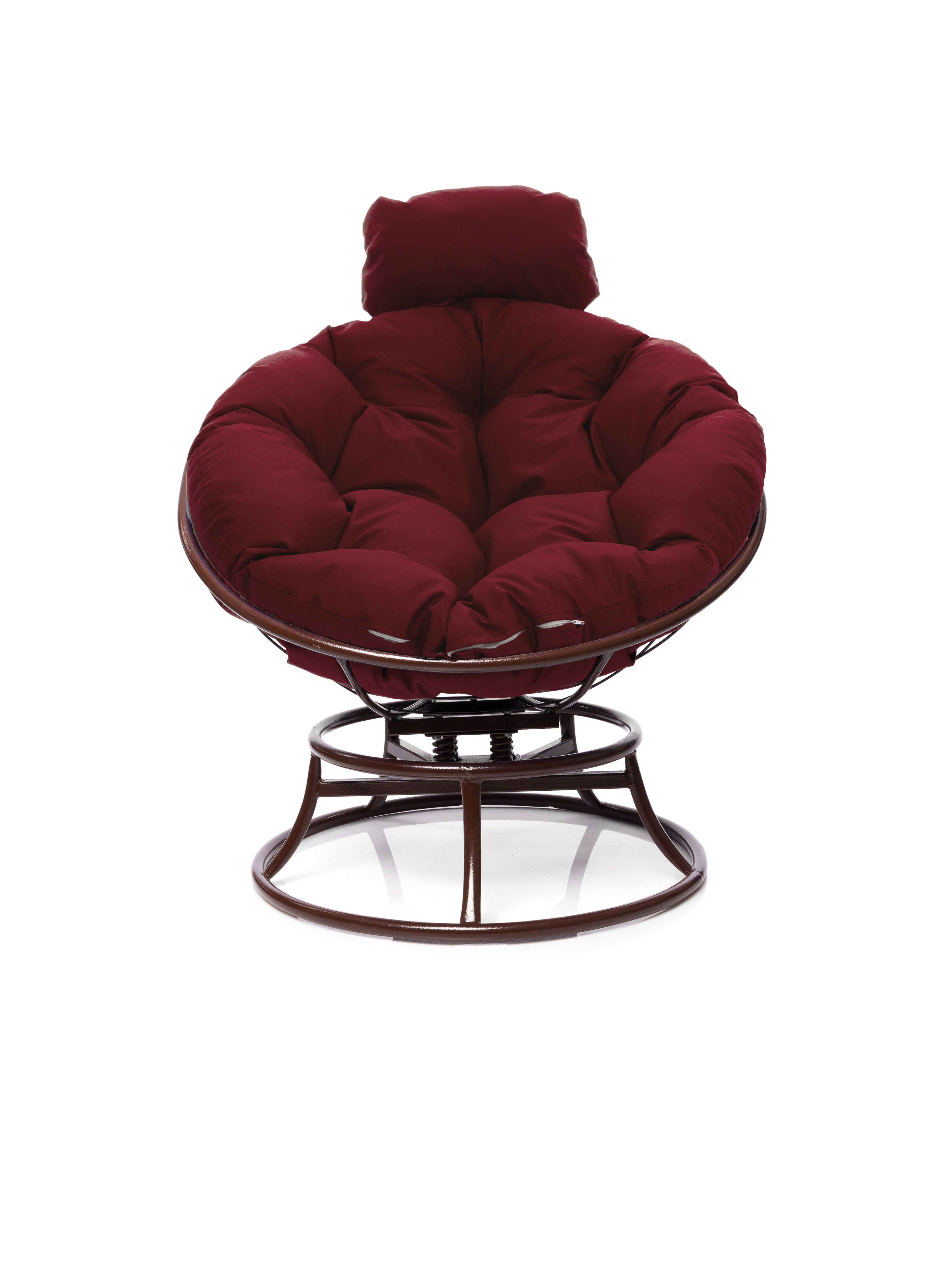 Изображение товара Кресло садовое Папасан пружинка мини из сталь и искусственного ротанга