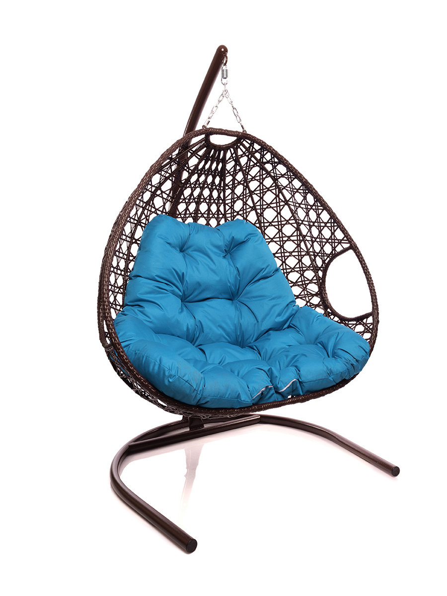 Изображение товара Кресло подвесное M-group 11510203 Для двоих люкс 2-х местные до 160 кг коричневый