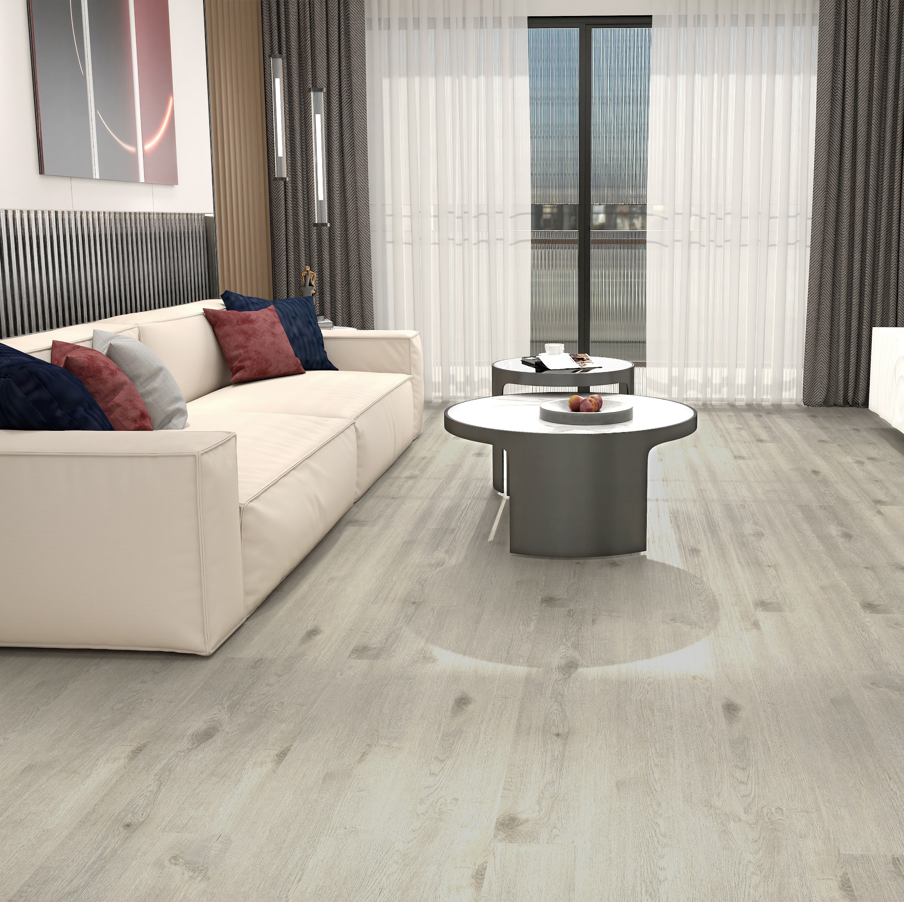 Изображение товара SPC плитка ViFloor Base Дуб Песочный 42 класс влагостойкий пол с замковым соединением