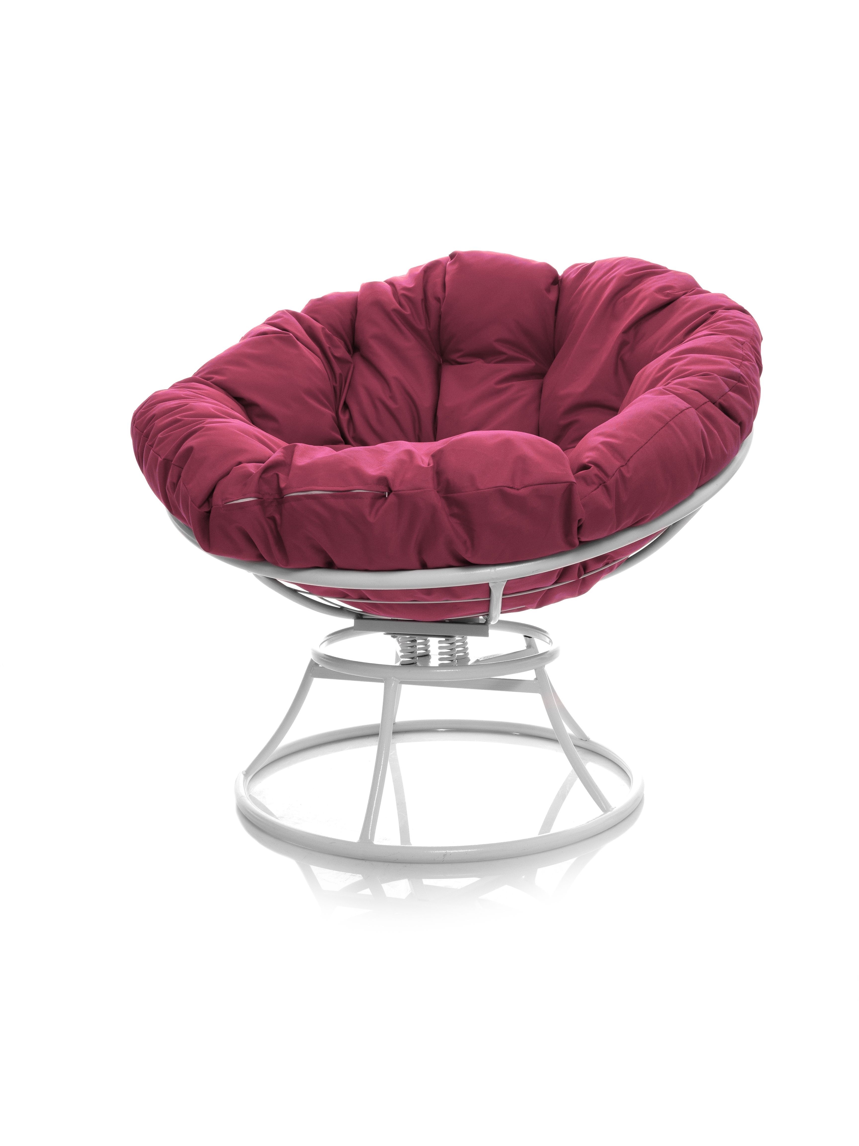 Изображение товара Кресло садовое M-group 12040108 Папасан 98 см x 58 см x 79 см искусственный ротанг белый