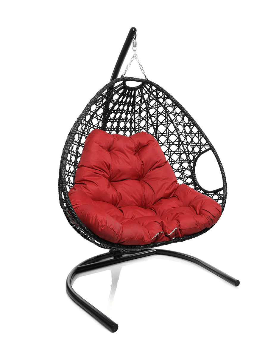 Изображение товара Кресло подвесное M-group 11510406 для двоих с подушкой черное