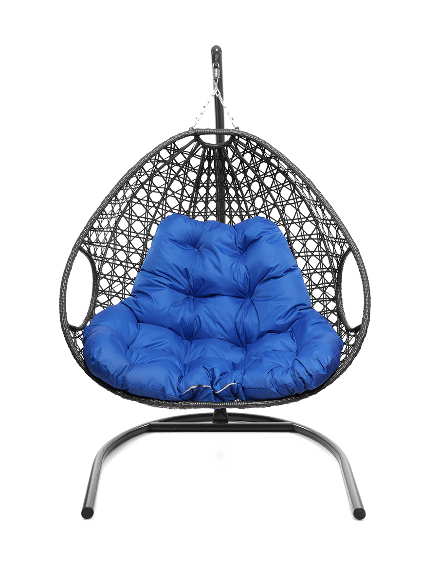 Изображение товара Кресло подвесное для двоих M-group 11510310 Люкс серое с подушкой