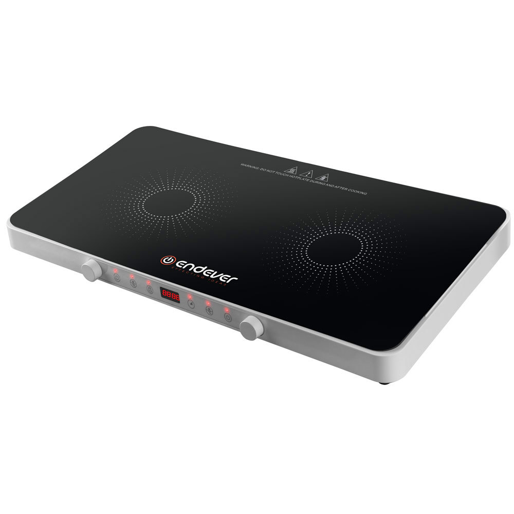 Изображение товара Индукционная настольная плита Endever Skyline IP-61 2 конфорки черный