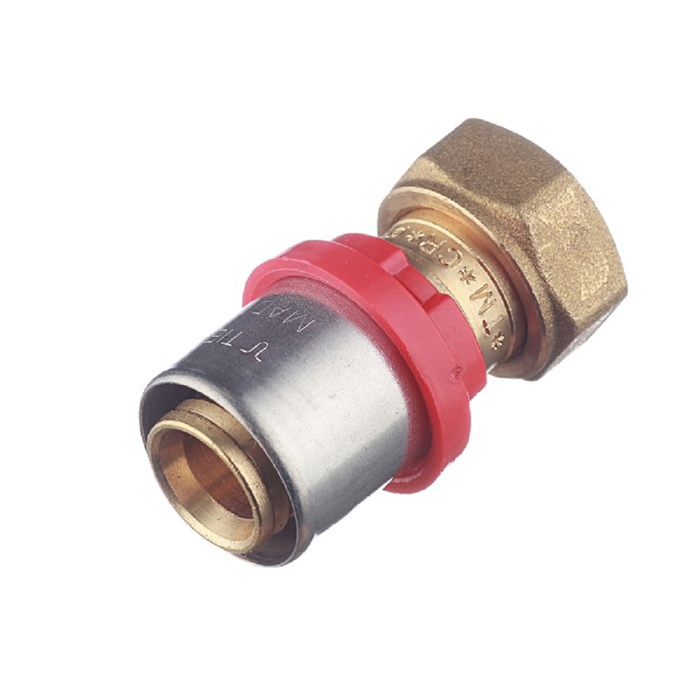 Изображение товара Муфта комбинированная Tiemme 1/2"x20 мм латунь Италия водопроводная система