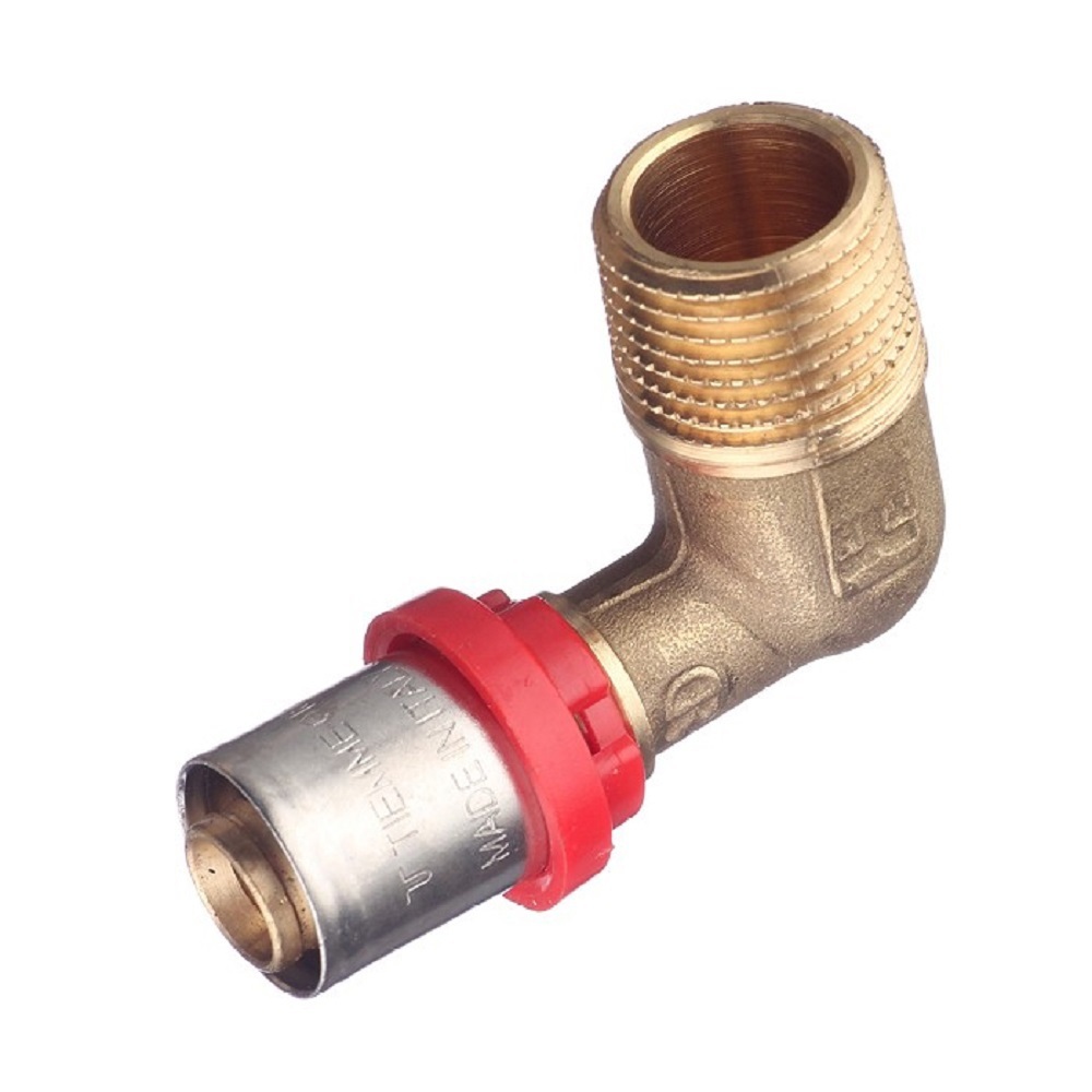 Изображение товара Угол комбинированный 90° Tiemme 1/2"x16 мм НР-ВПр латунь