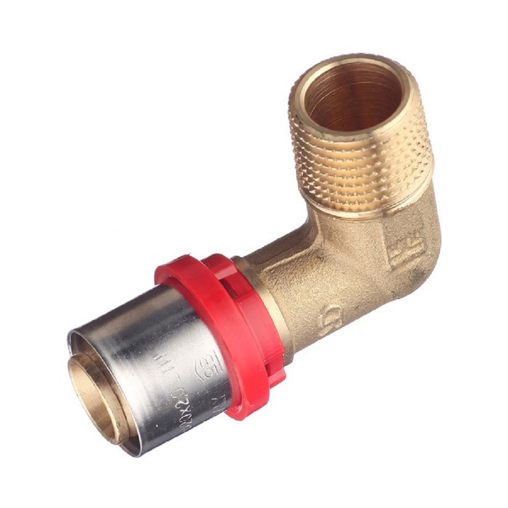 Изображение товара Угол комбинированный 90° Tiemme 1/2x20 мм латунь Италия